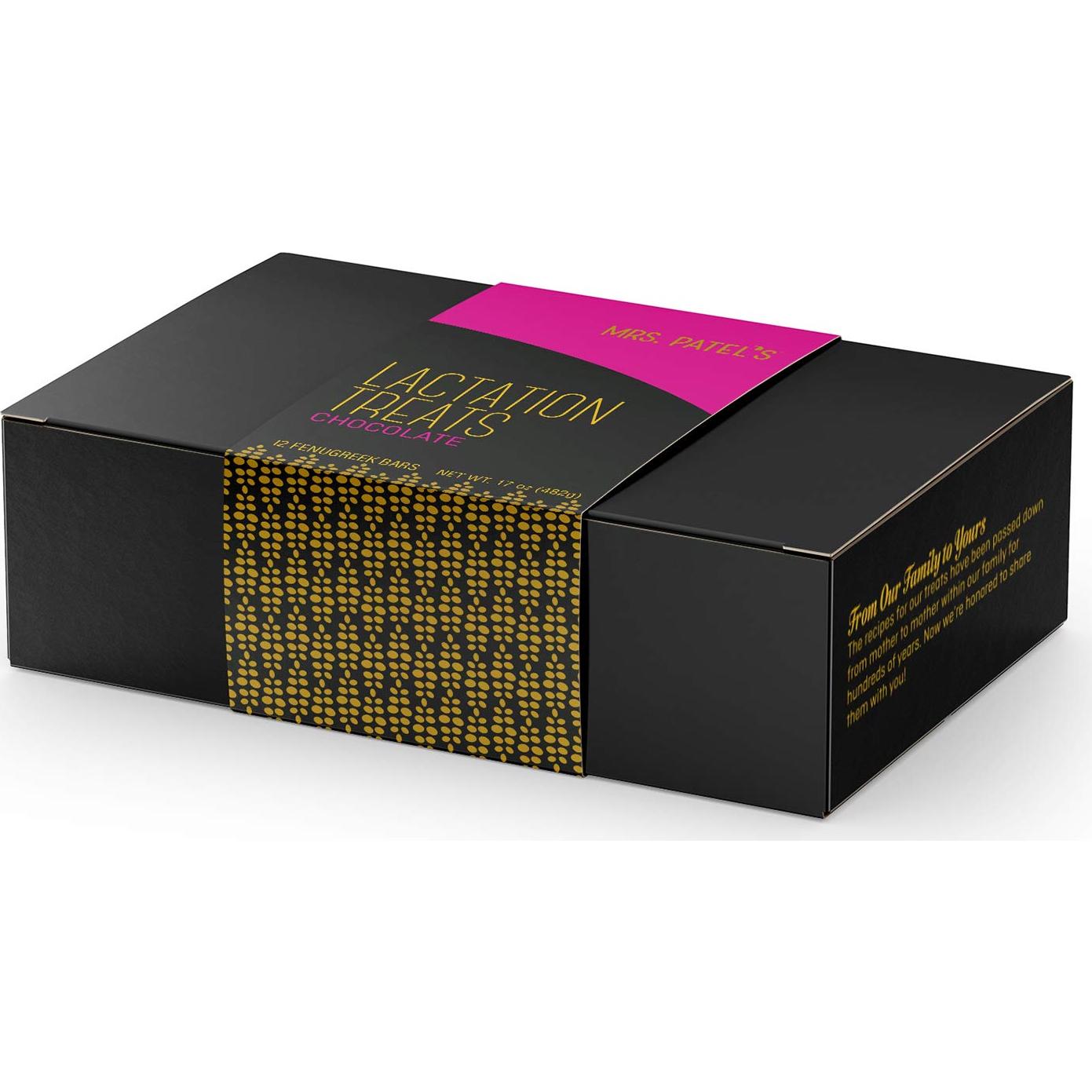 Barras de Lactancia Sra. Patel - 12 Unidades, Chocolate y Especias