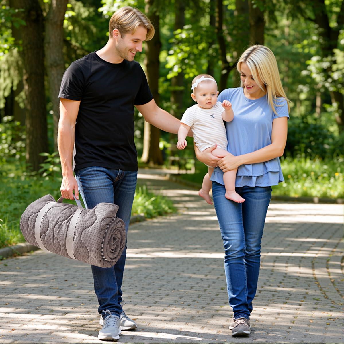 Alfombra de Juego para Bebés Momcozy 127x127 cm Antideslizante