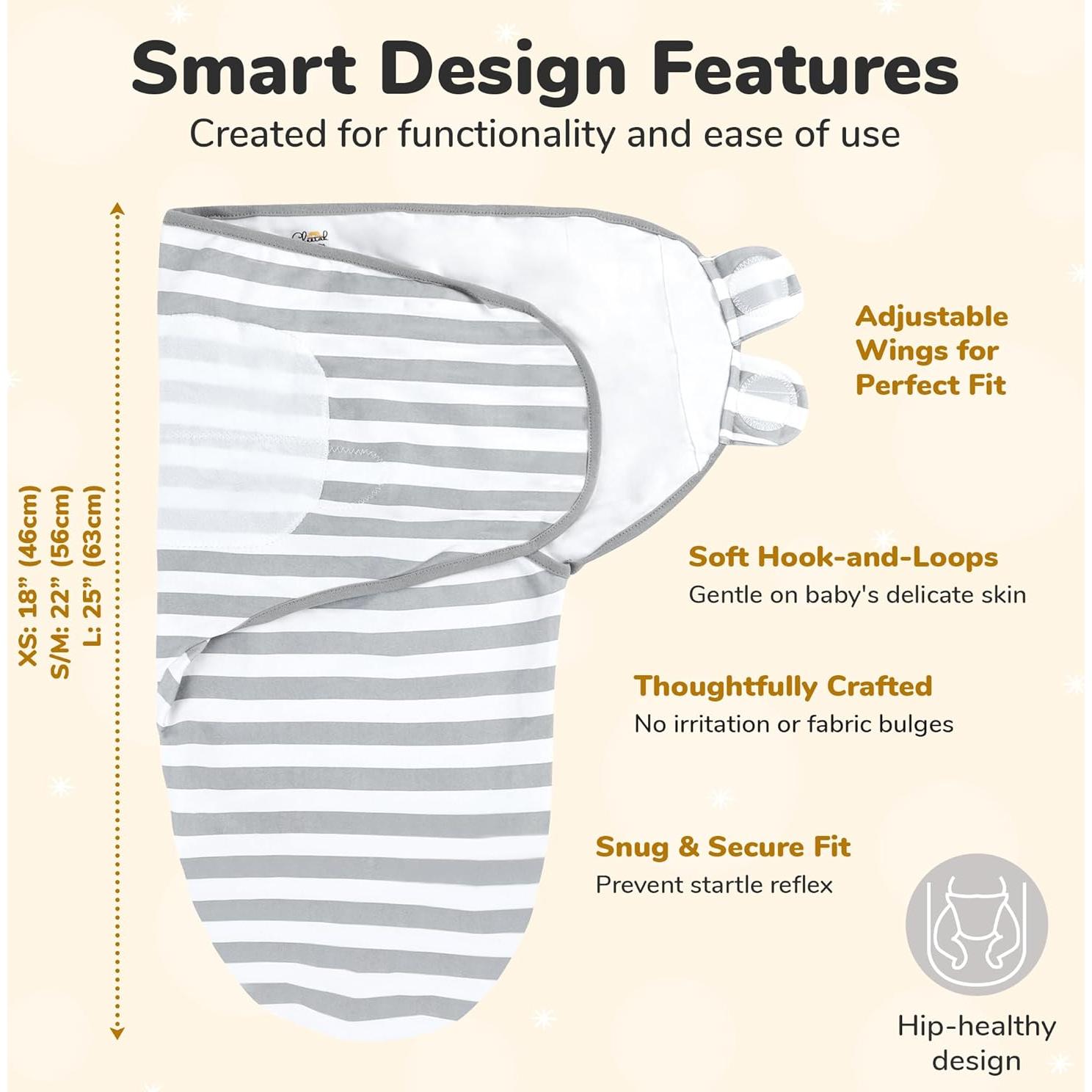 Saco de Envolver Mama Cheetah 100% Algodón Orgánico 1.8-3.2 kg