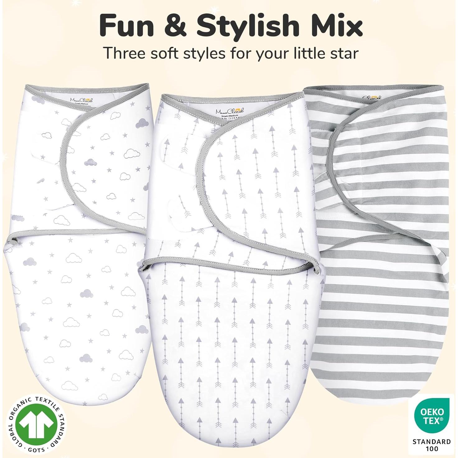 Saco de Envolver Mama Cheetah 100% Algodón Orgánico 1.8-3.2 kg