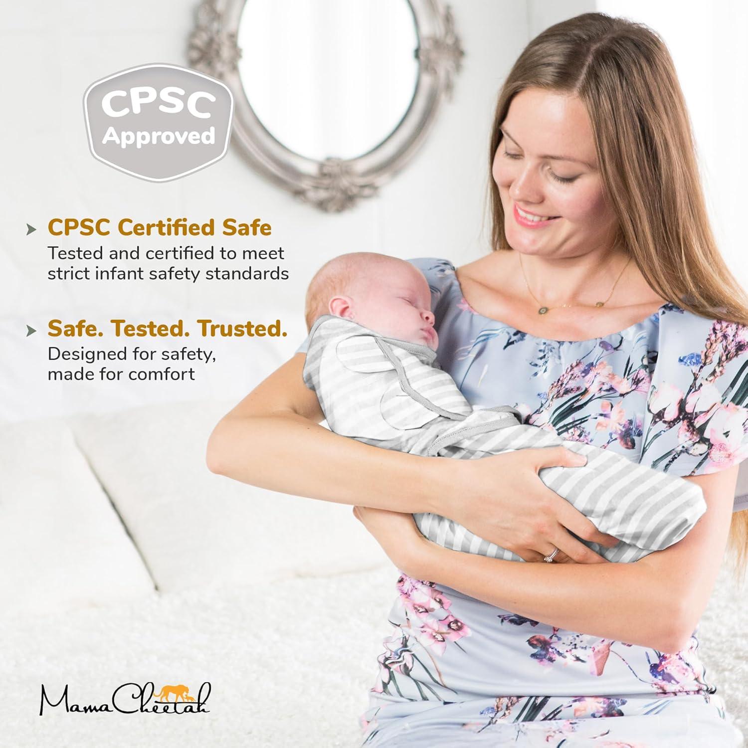 Saco de Envolver Mama Cheetah 100% Algodón Orgánico 1.8-3.2 kg