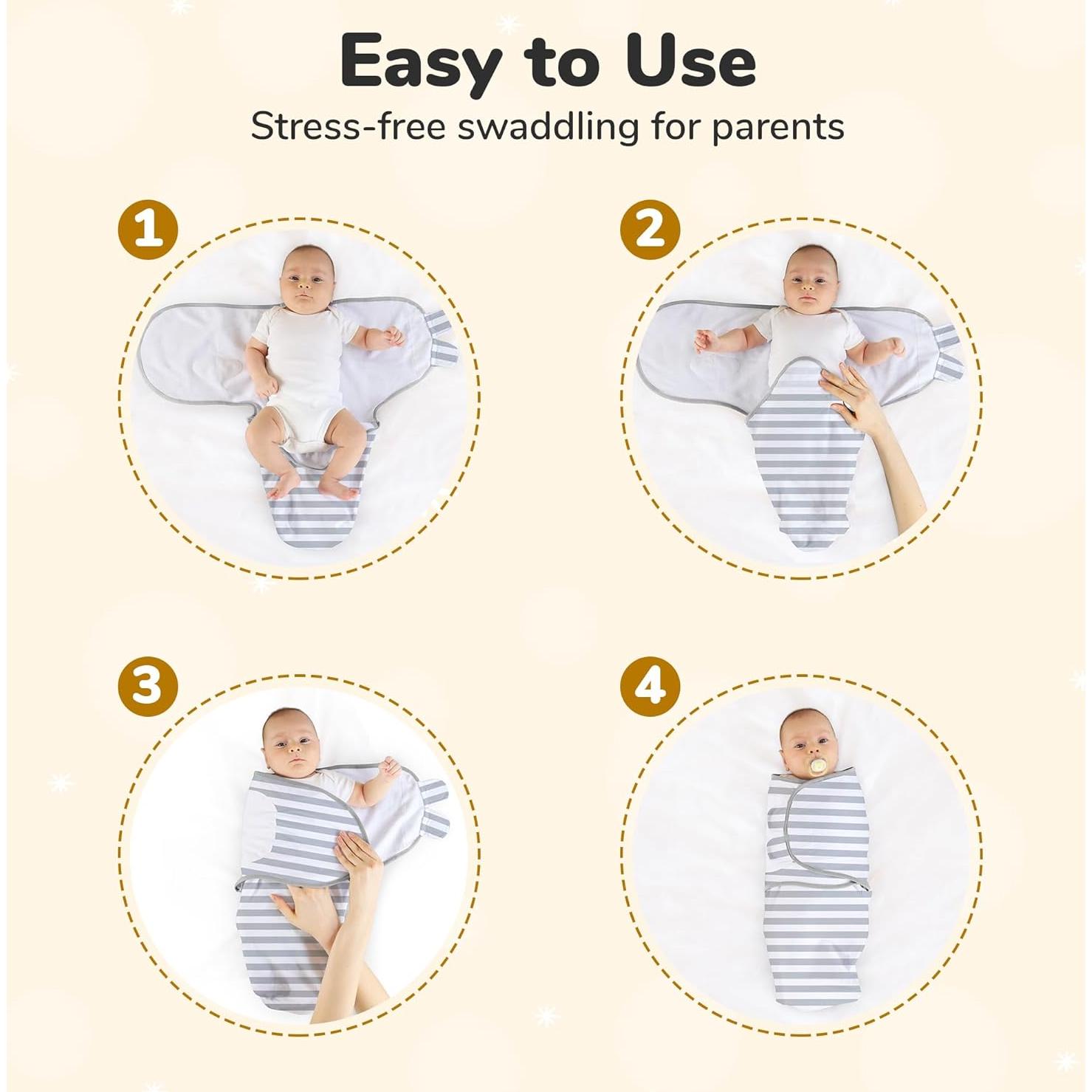 Saco de Envolver Mama Cheetah 100% Algodón Orgánico 1.8-3.2 kg