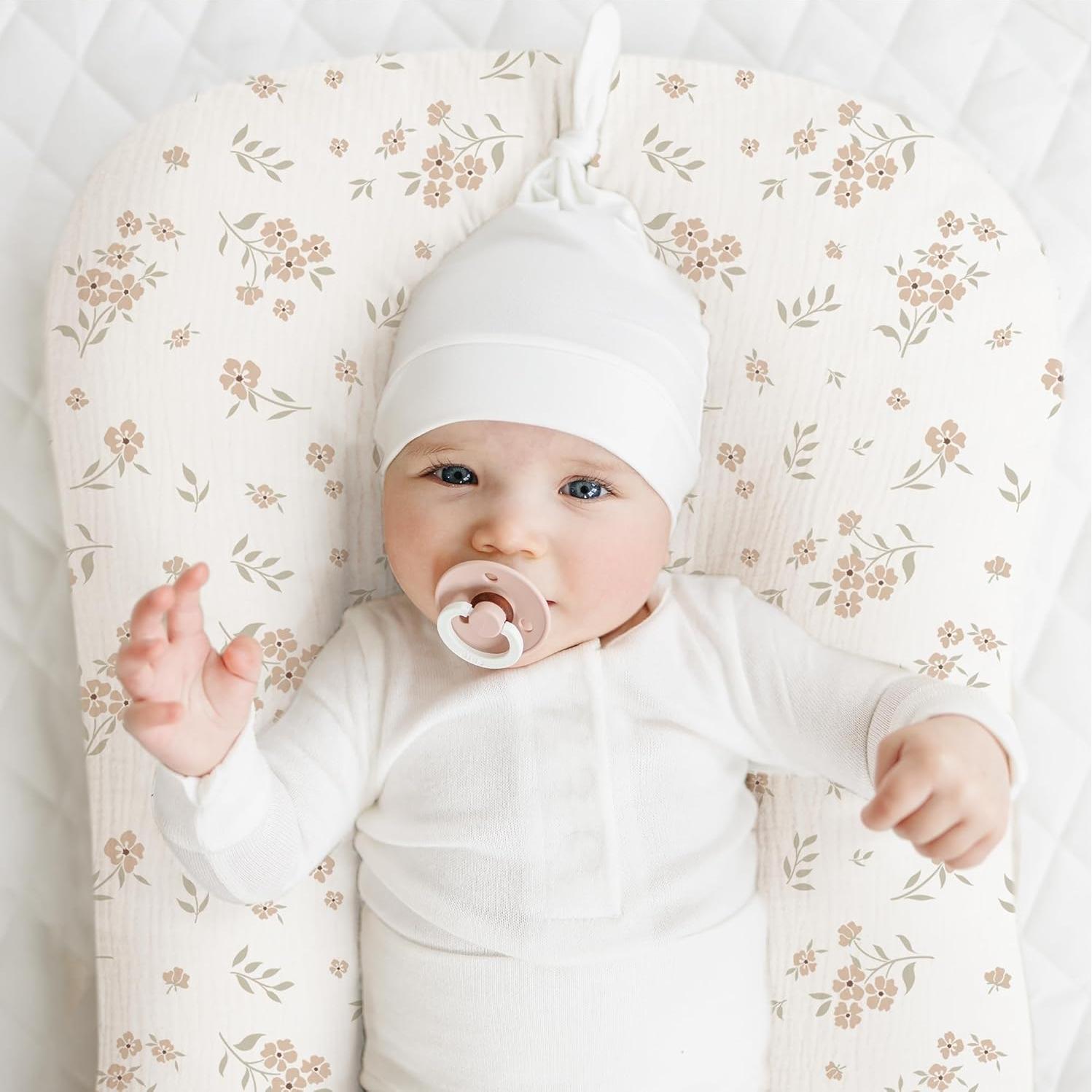 Cubierta para Lounger de Bebé Konssy 2 Pack 100% Algodón Rosa