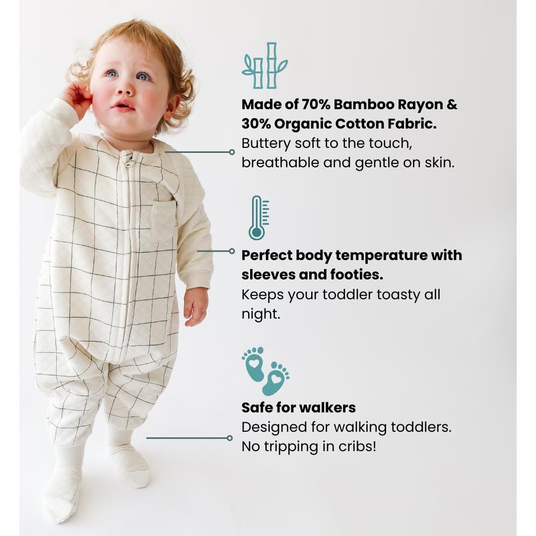 Saco de Sueño Tealbee Dreamsie 2T-3T A Cuadros 0.8 TOG