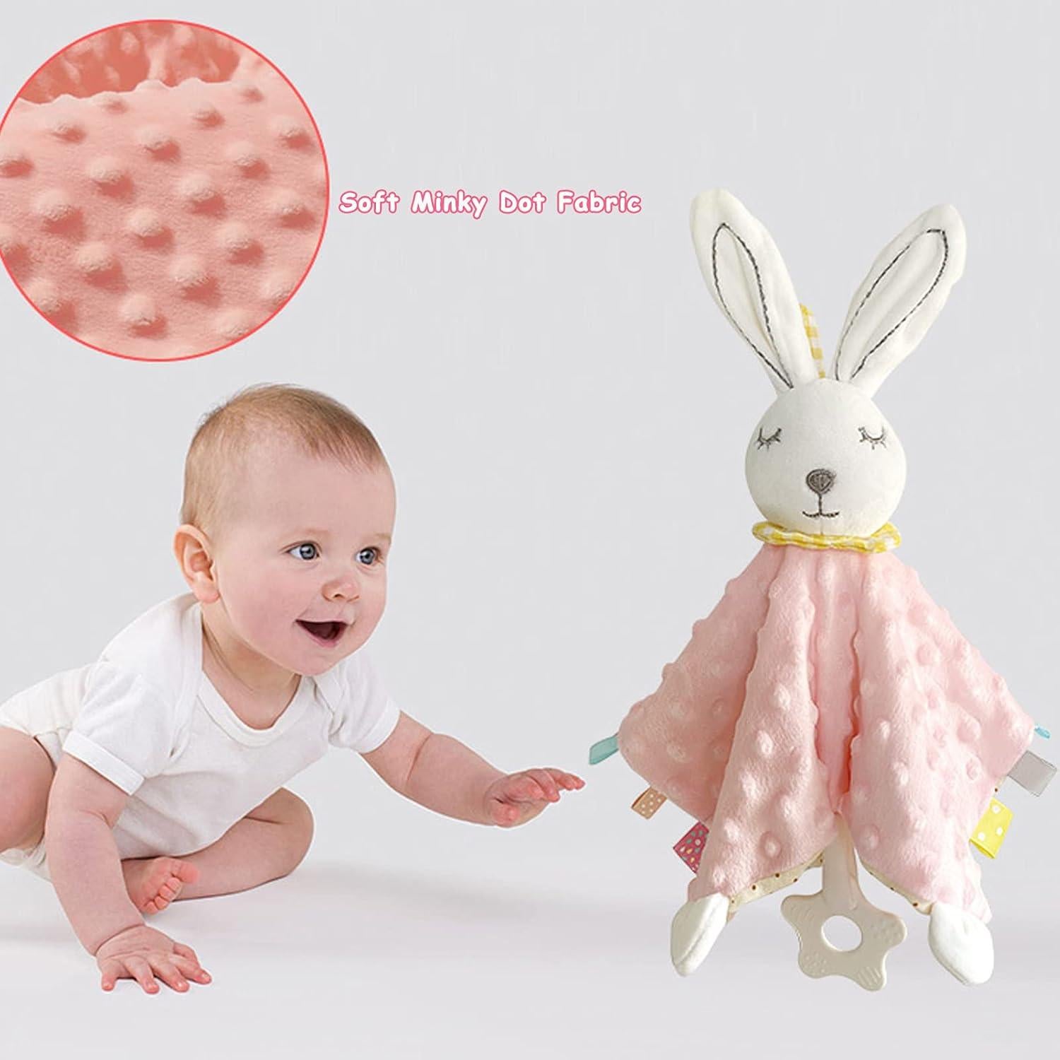 Manta de Seguridad de Conejito Rosa Upalupa 33cm Suave