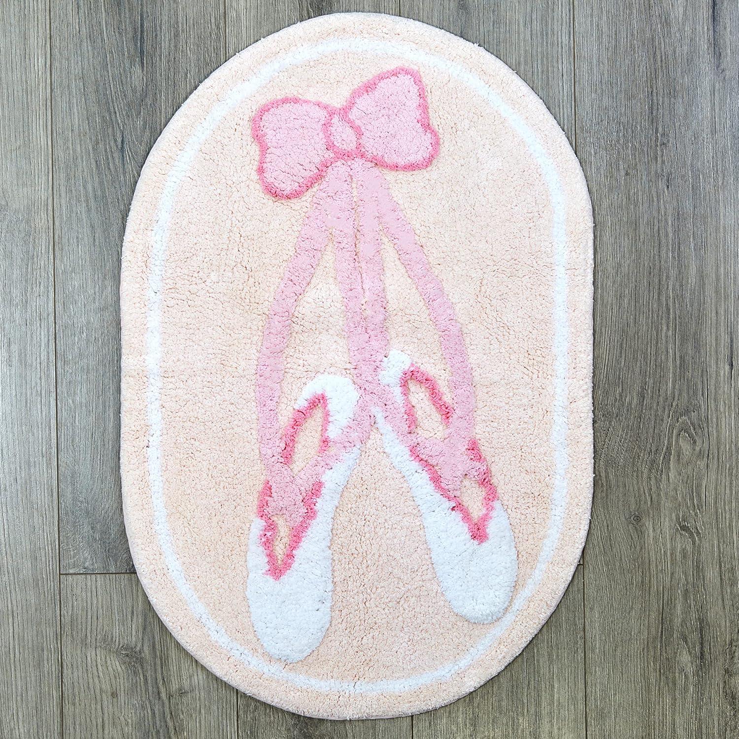 Alfombra de área Ballerina Everyday Kids 76x51 cm Algodón Antideslizante