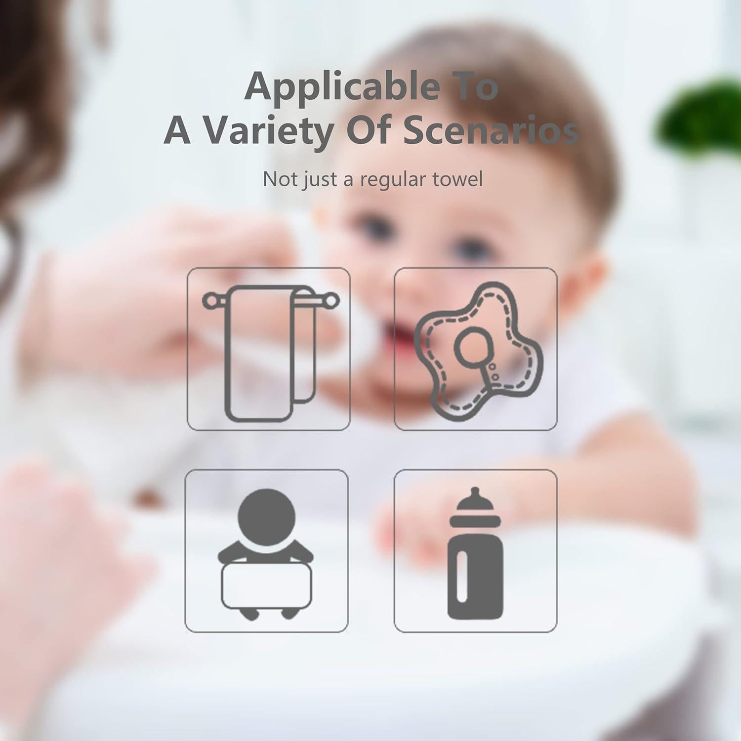 Paquete de 12 Paños de Muselina DOLPHIN DULCE 50x25 cm