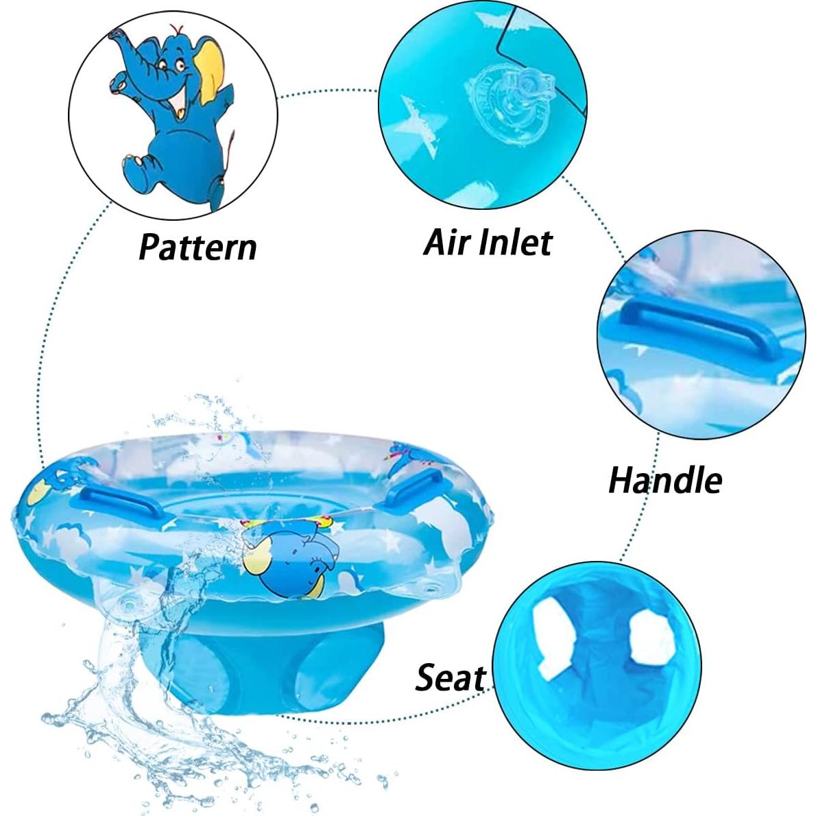 Flotador Inflable para Bebé AIYUENCICI Elefante Azul 18.14kg