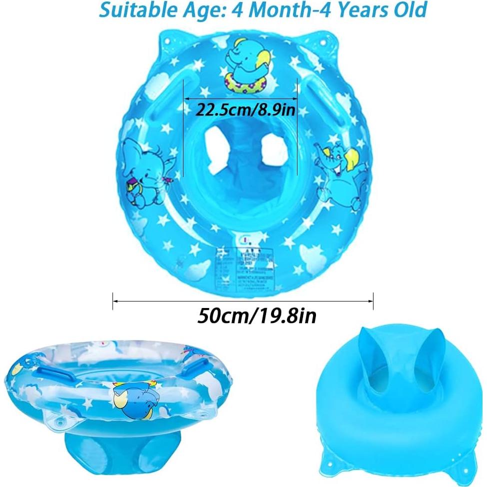 Flotador Inflable para Bebé AIYUENCICI Elefante Azul 18.14kg