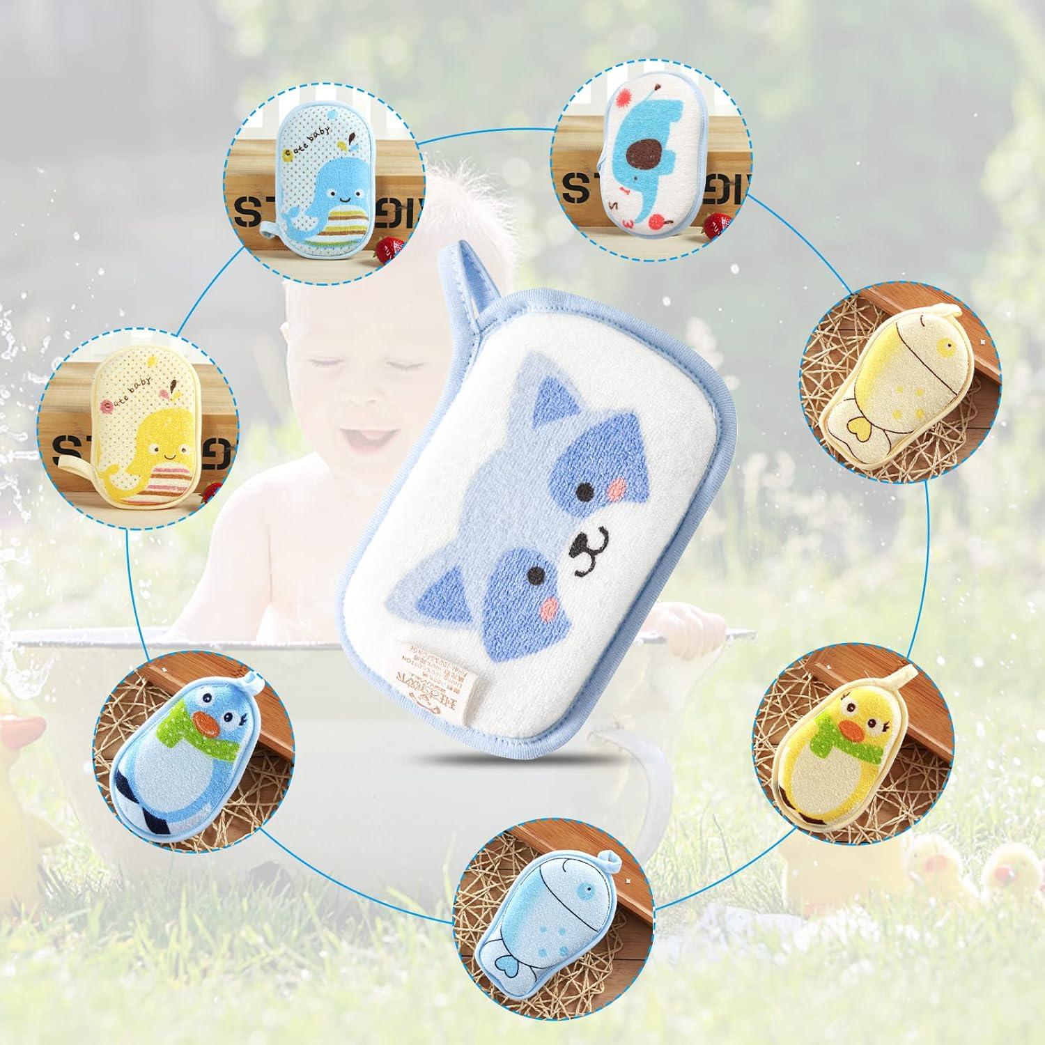 Esponja de Baño para Bebés Hokoad - 2 Piezas Animales Suaves