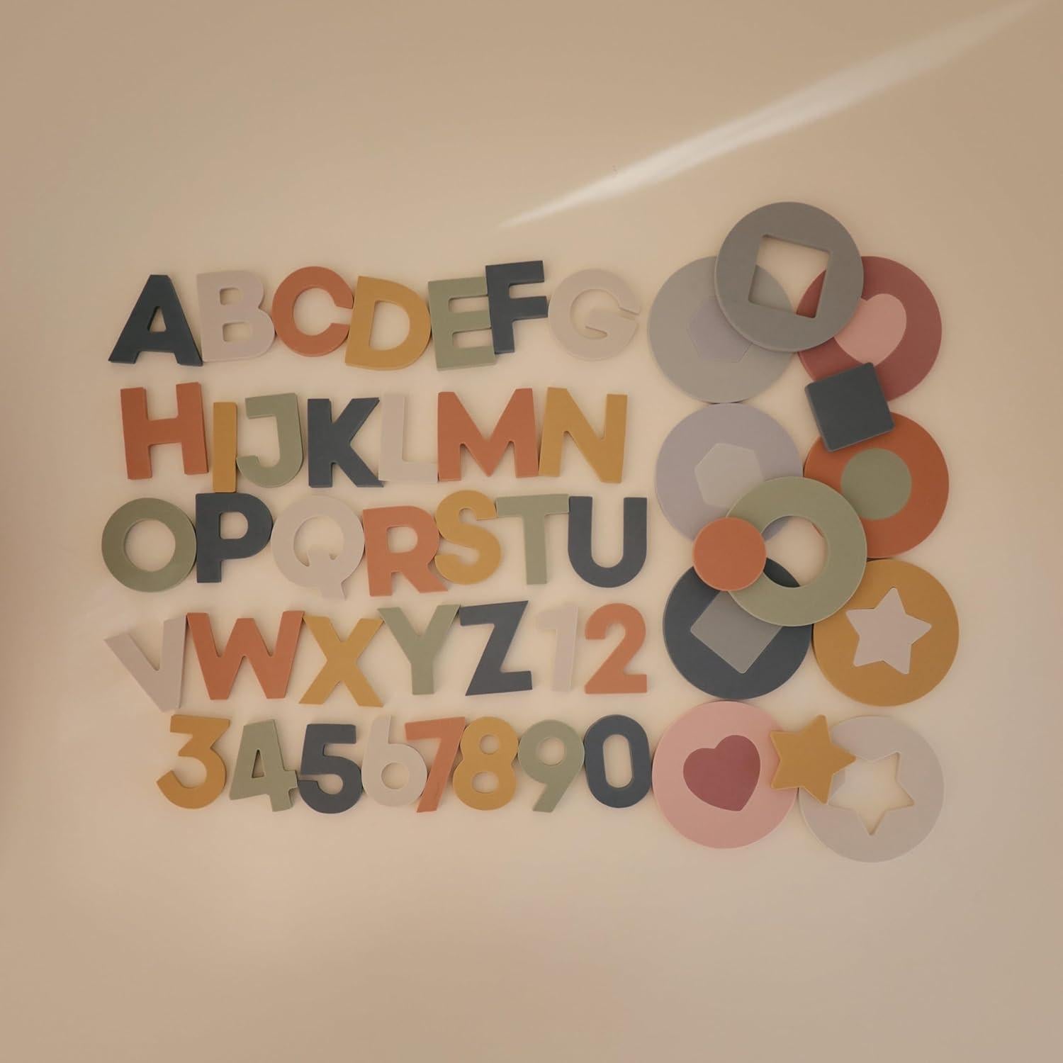 Rompecabezas de espuma Mushie 10 piezas para baño 3 años+