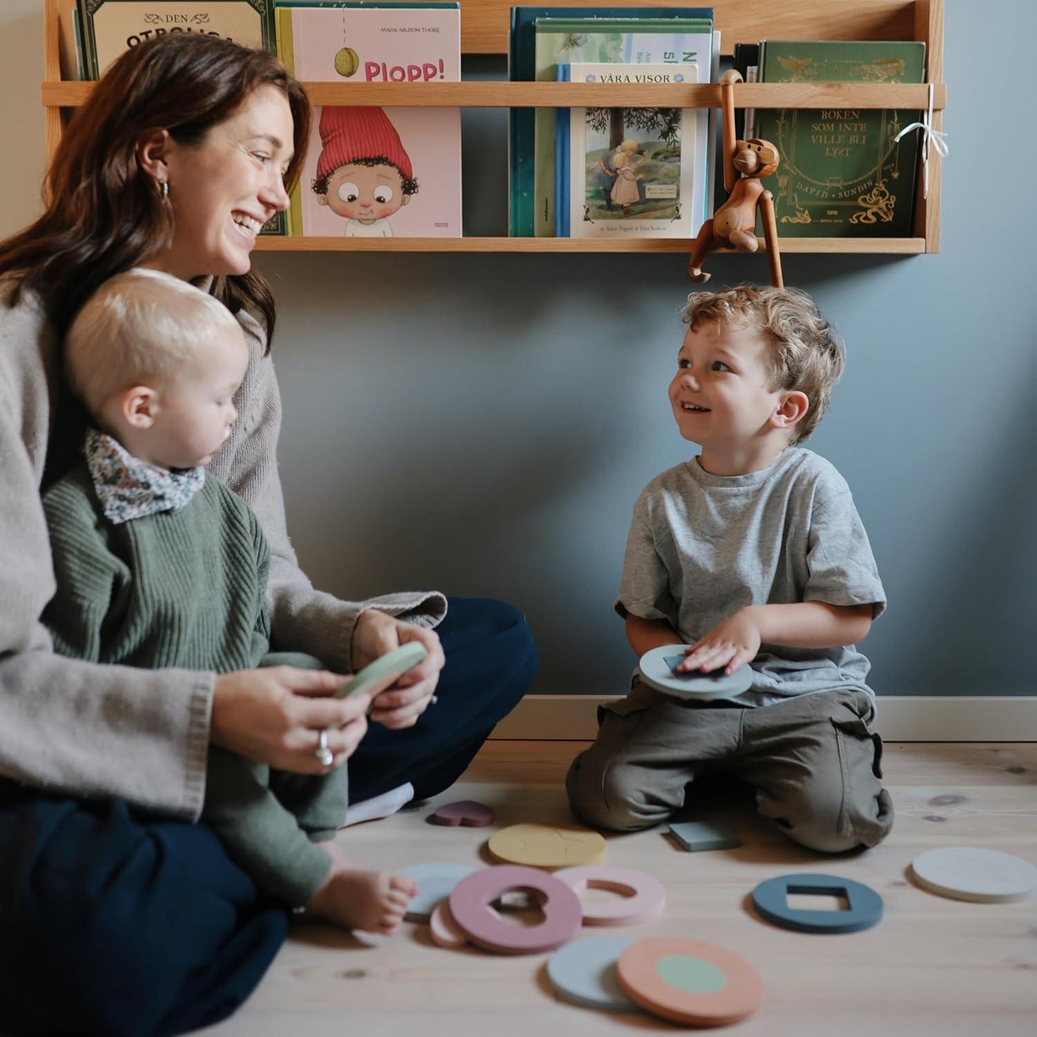 Rompecabezas de espuma Mushie 10 piezas para baño 3 años+