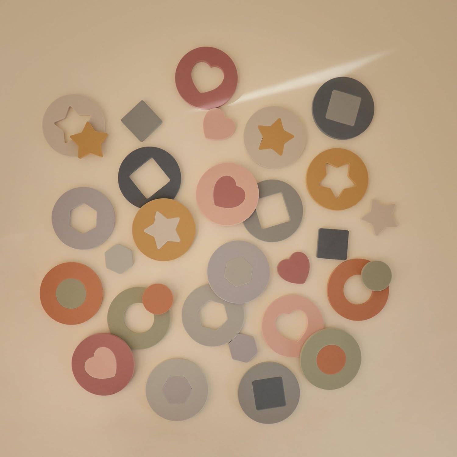 Rompecabezas de espuma Mushie 10 piezas para baño 3 años+