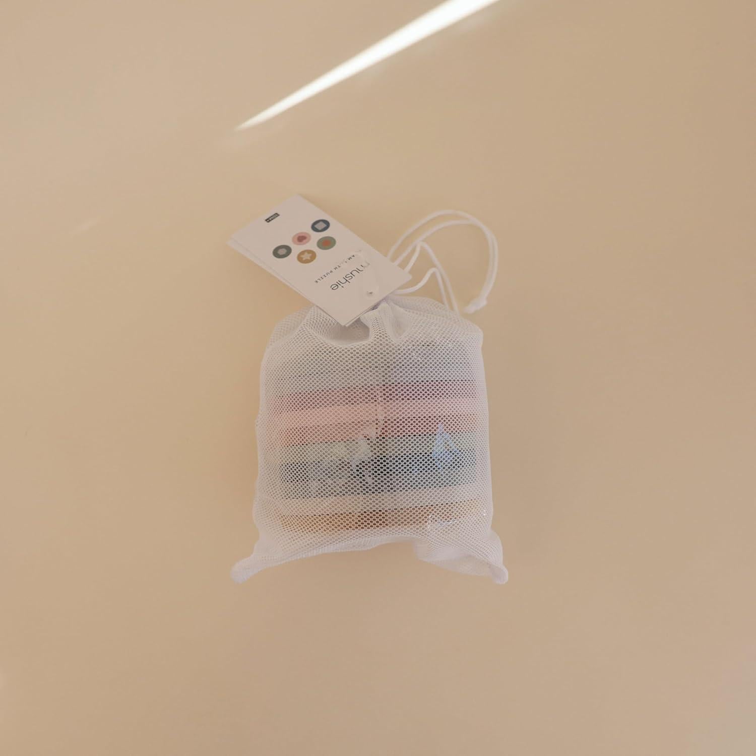 Rompecabezas de espuma Mushie 10 piezas para baño 3 años+