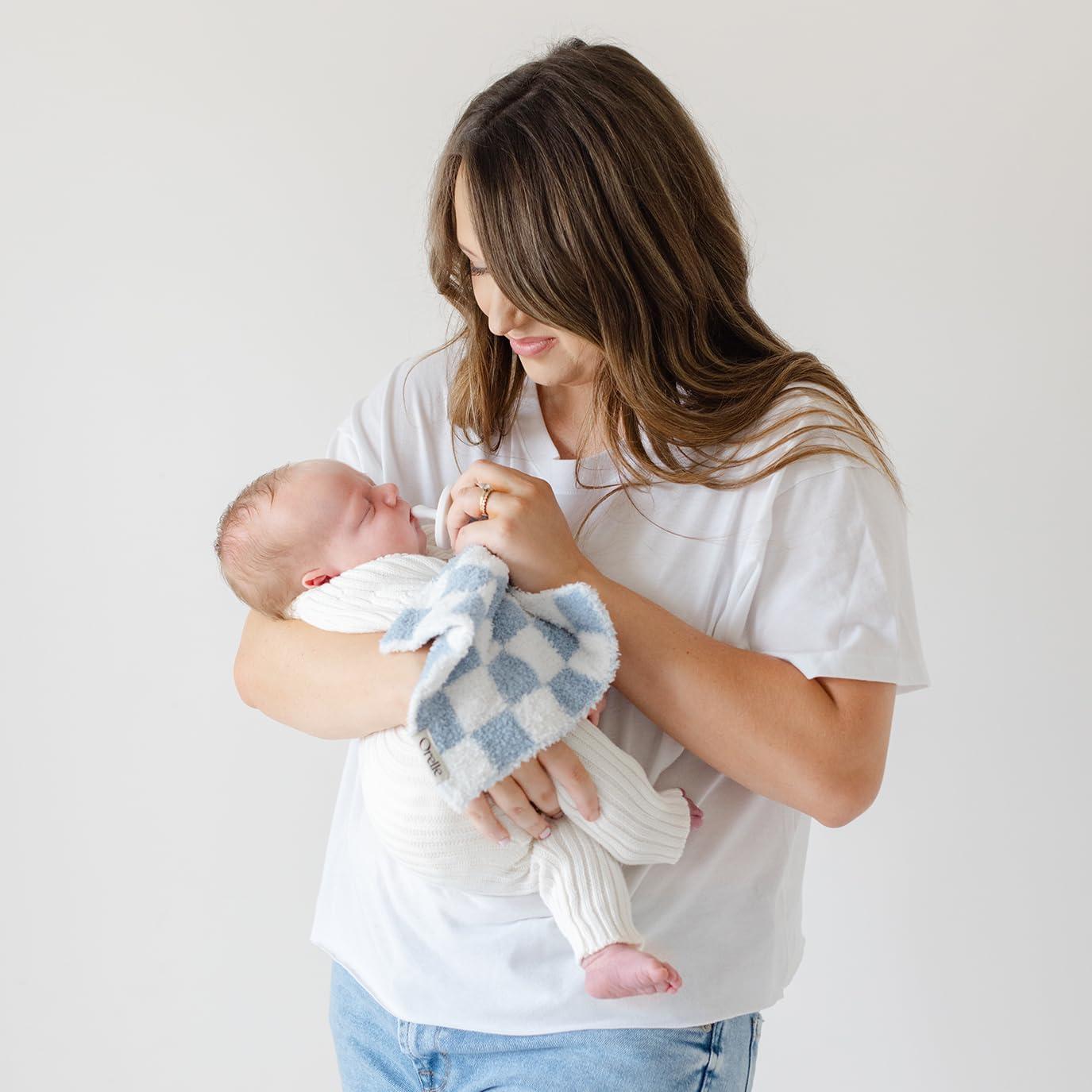 Manta de Chupete Orelle Baby Azul | Microfibra Suave 22.86 cm