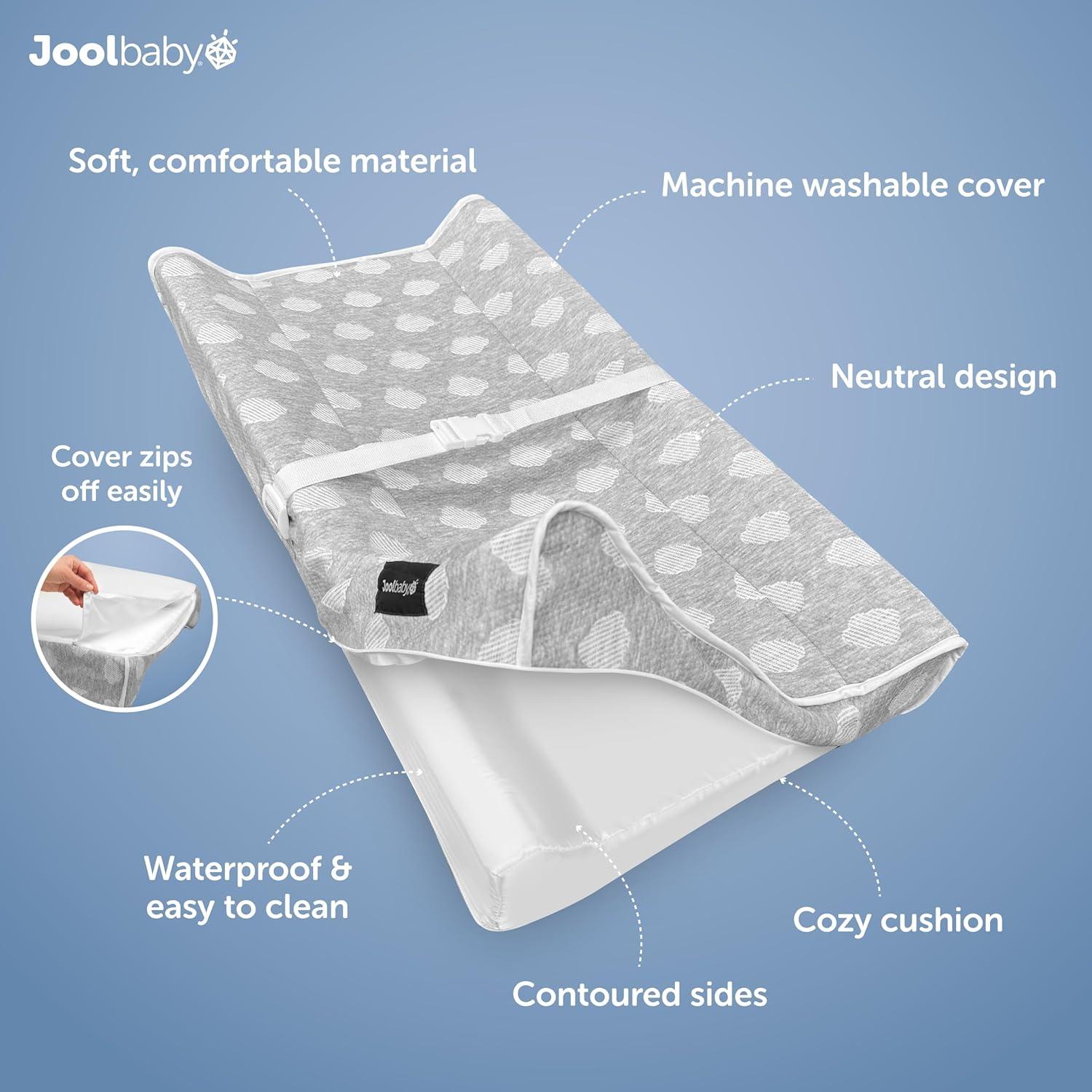 Almohadilla de Cambio Suave Jool Baby Serenity Gris Nubes