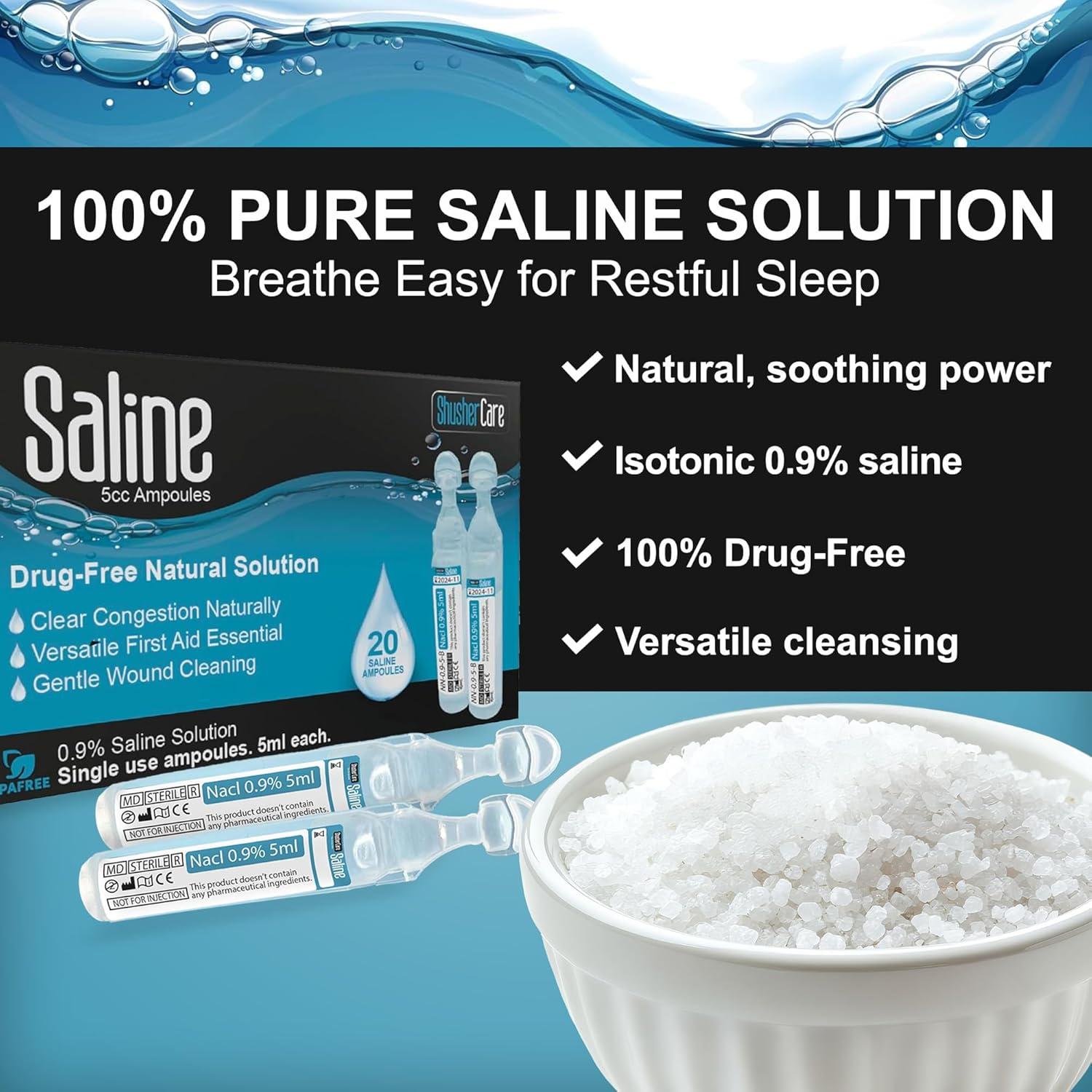 Ampollas Salinas Shusher Care 20x5ml - Solución Isotónica