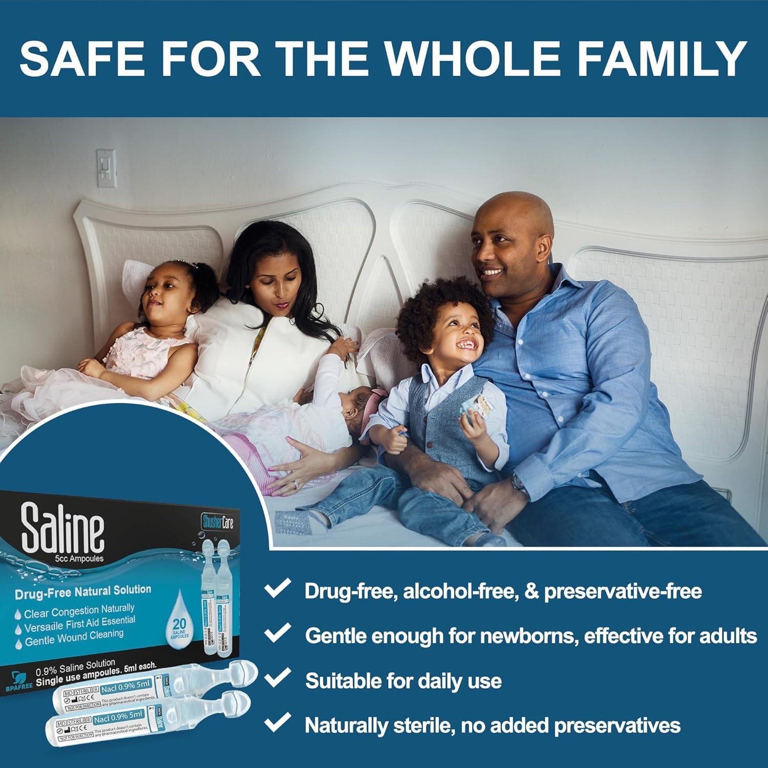 Ampollas Salinas Shusher Care 20x5ml - Solución Isotónica