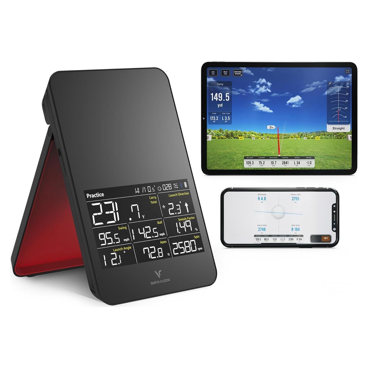 Monitor de Lanzamiento de Golf Voice Caddie SC4 Pro 3D