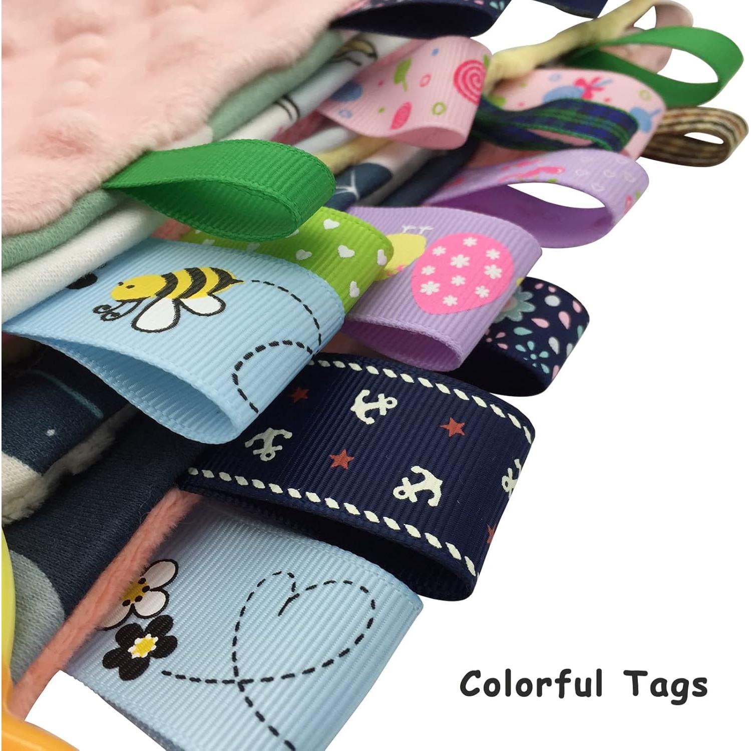 Manta de Seguridad Upalupa Minky Dot Azul Oso Polar 25.4x25.4cm