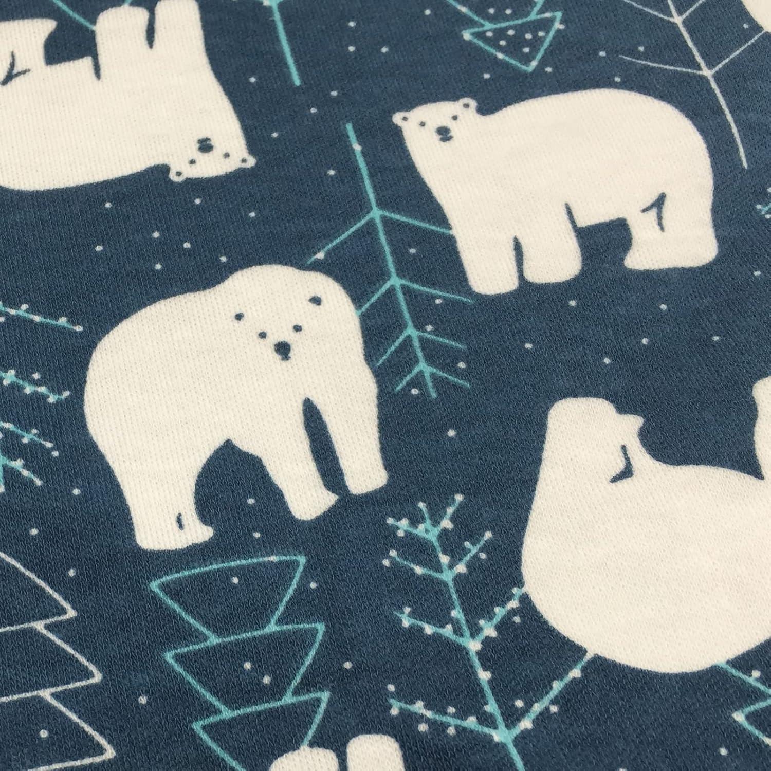 Manta de Seguridad Upalupa Minky Dot Azul Oso Polar 25.4x25.4cm