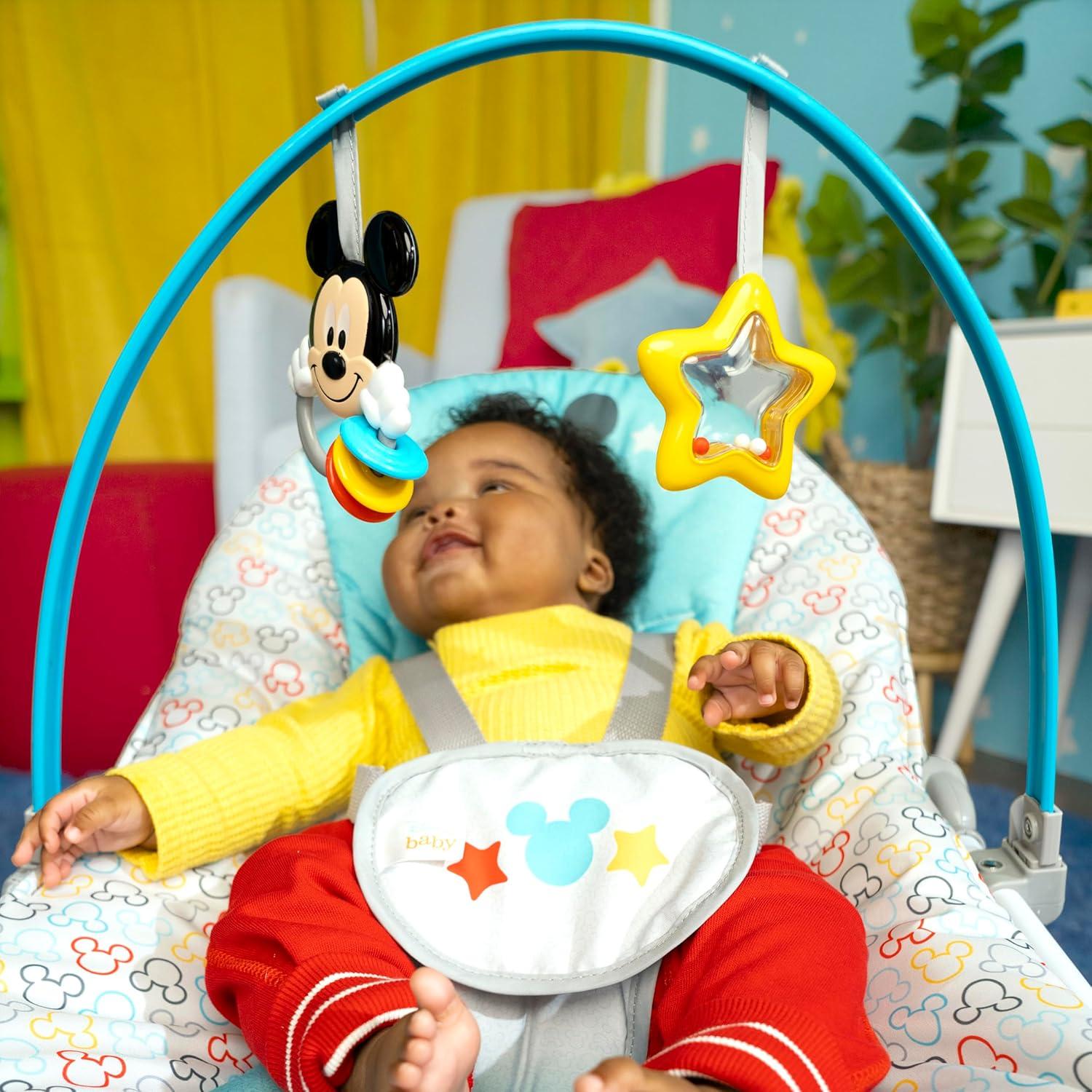 Silla Balanceadora Vibrante Disney Mickey Mouse 0-30 Meses