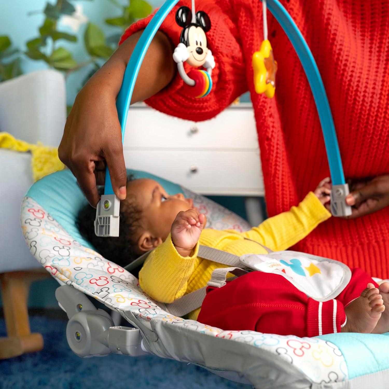 Silla Balanceadora Vibrante Disney Mickey Mouse 0-30 Meses