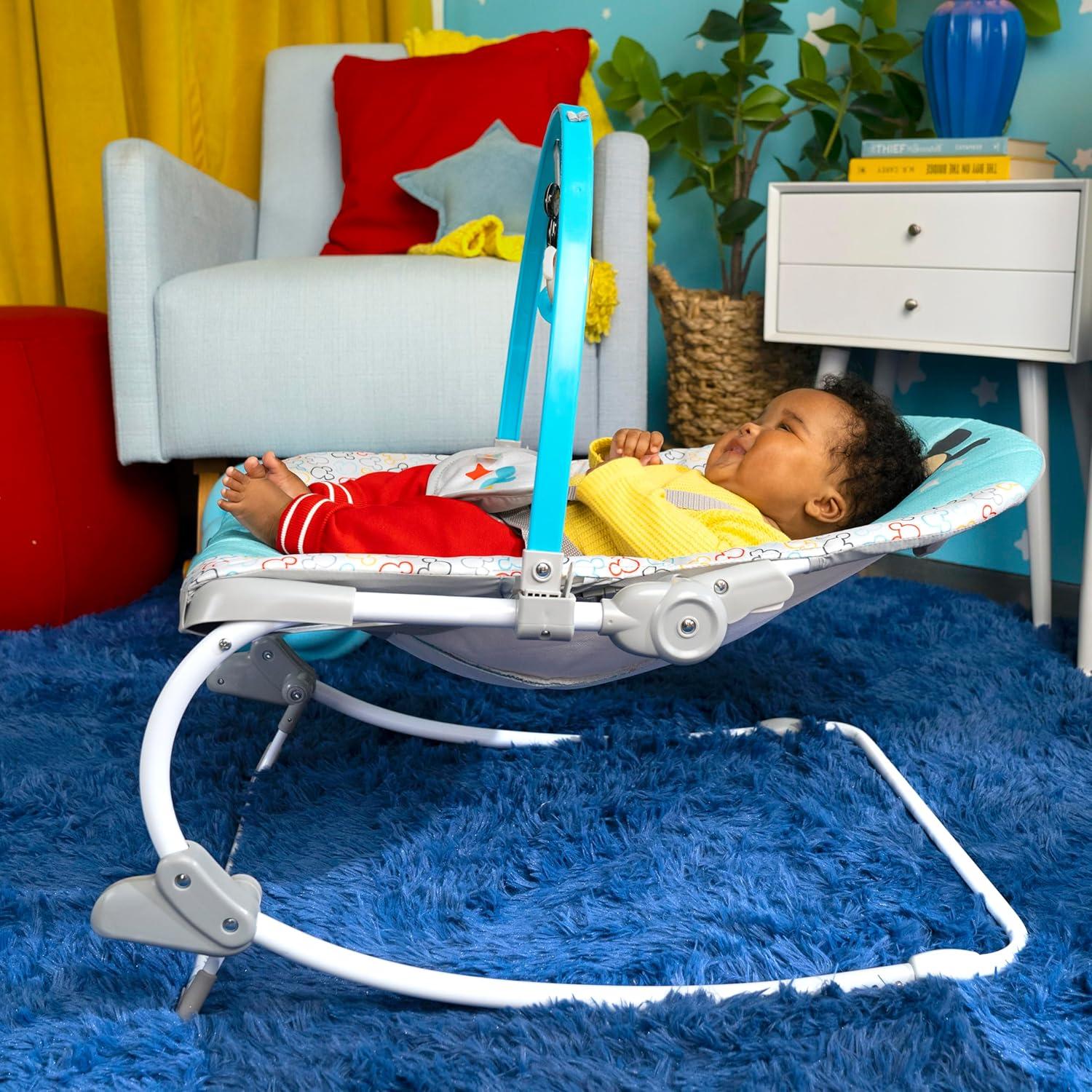 Silla Balanceadora Vibrante Disney Mickey Mouse 0-30 Meses