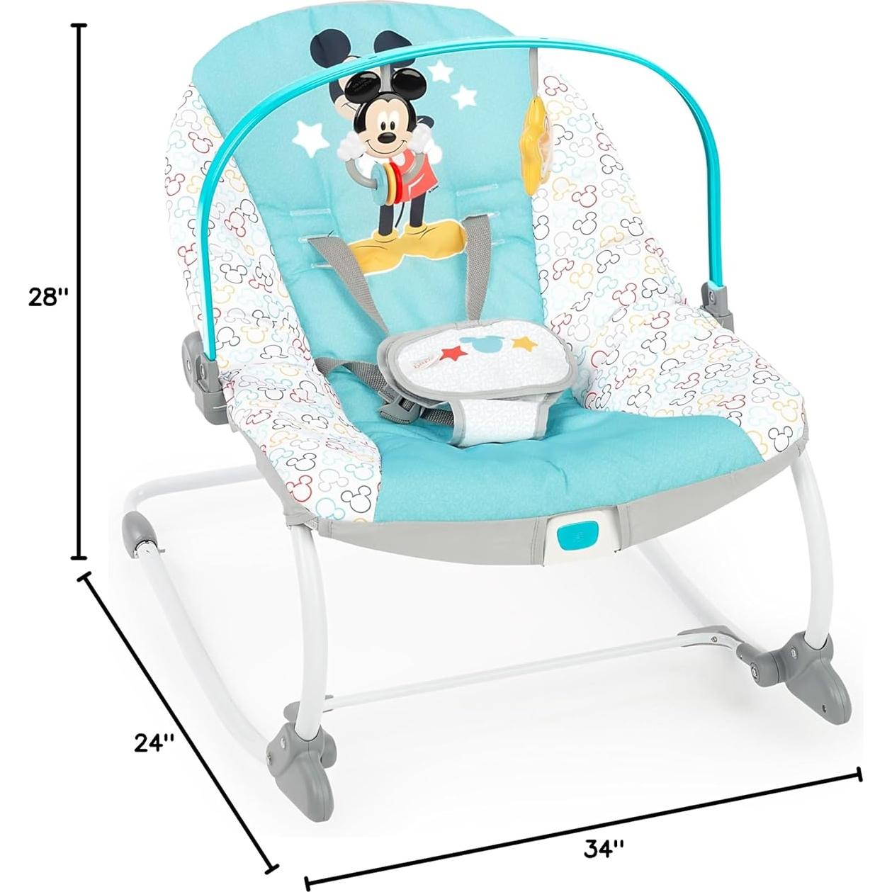 Silla Balanceadora Vibrante Disney Mickey Mouse 0-30 Meses