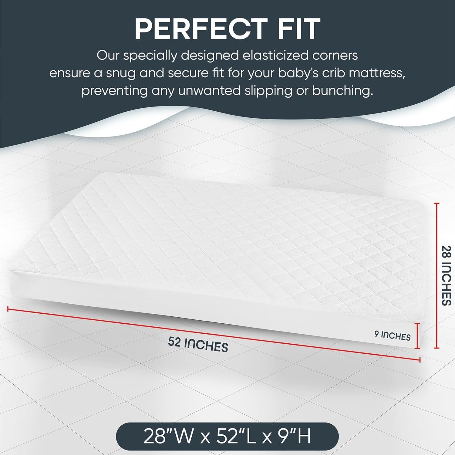 Protector de Colchón Impermeable para Cuna Masirs 132x71cm