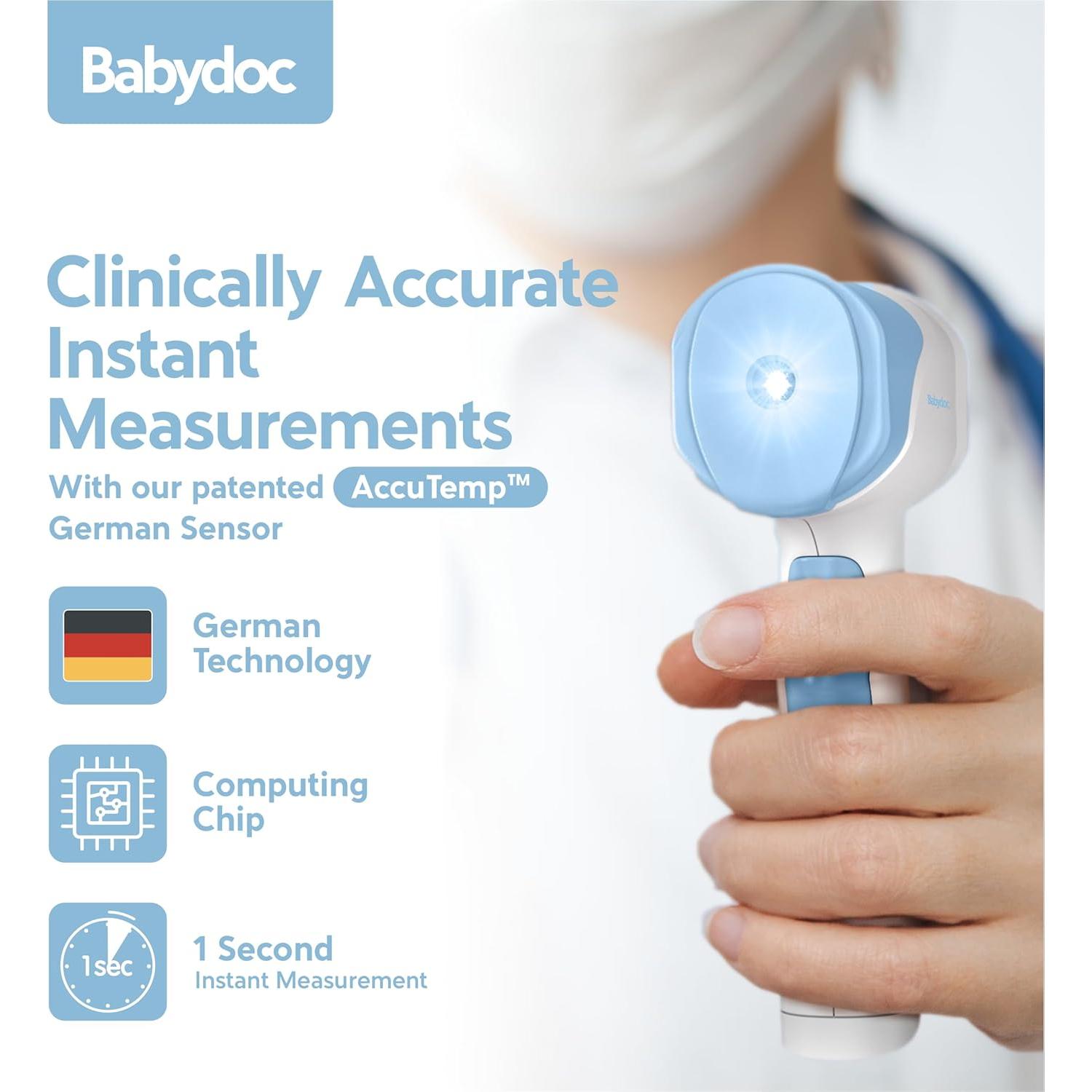 Termómetro Infrarrojo Sin Contacto Babydoc 3 en 1 para Bebés