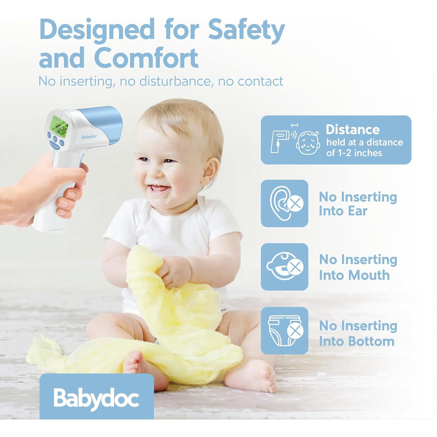 Termómetro Infrarrojo Sin Contacto Babydoc 3 en 1 para Bebés