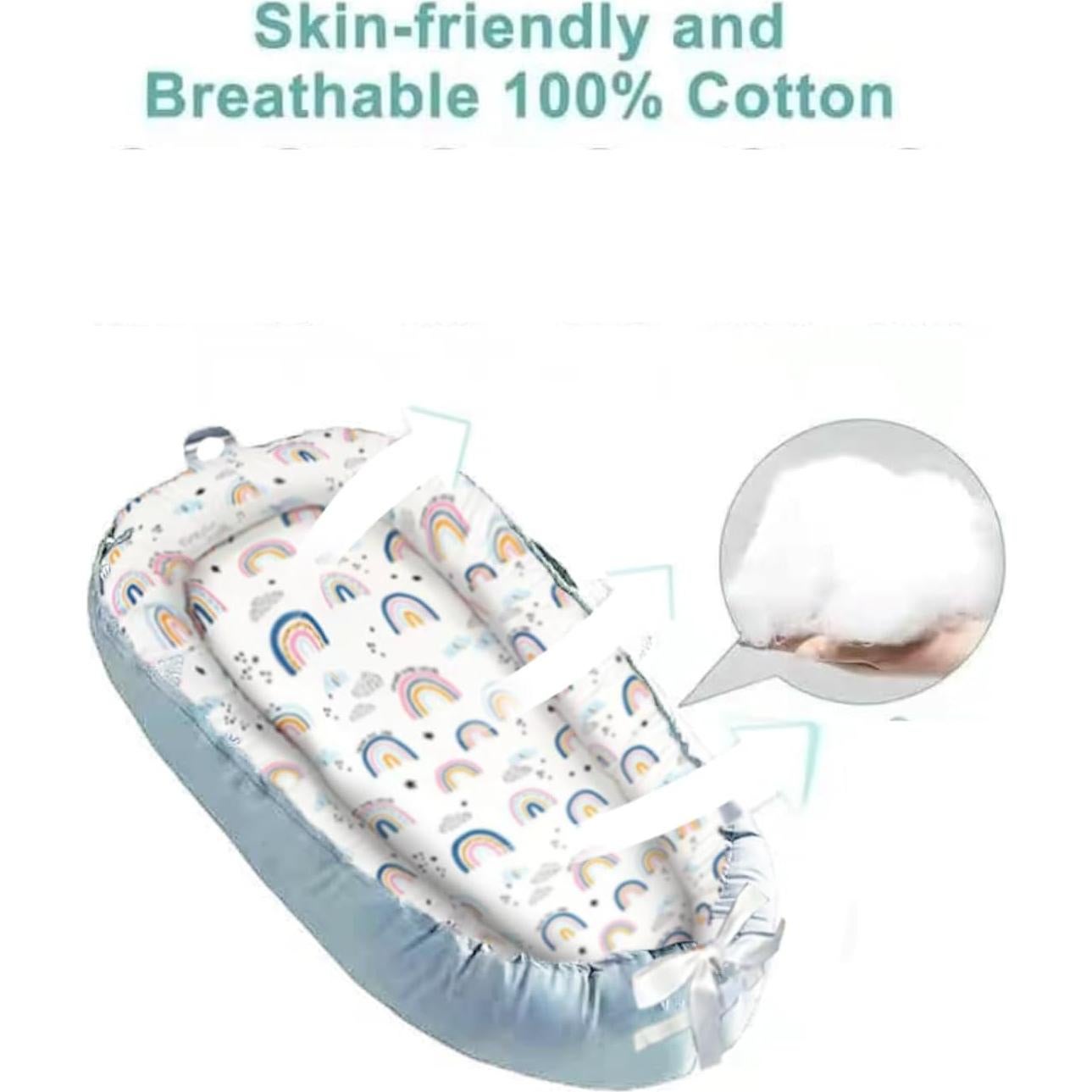 Funda Lounger Bebés 0-24 Meses Algodón Suave Transpirable