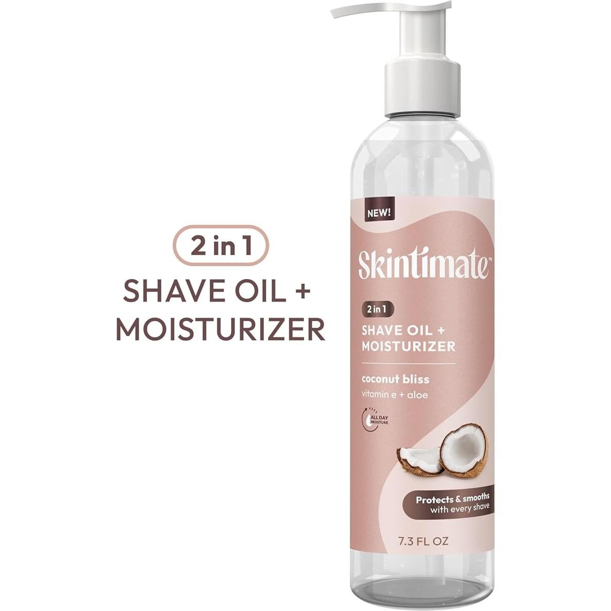 Aceite de Afeitar y Hidratante Skintimate 2-en-1 Coco 207g