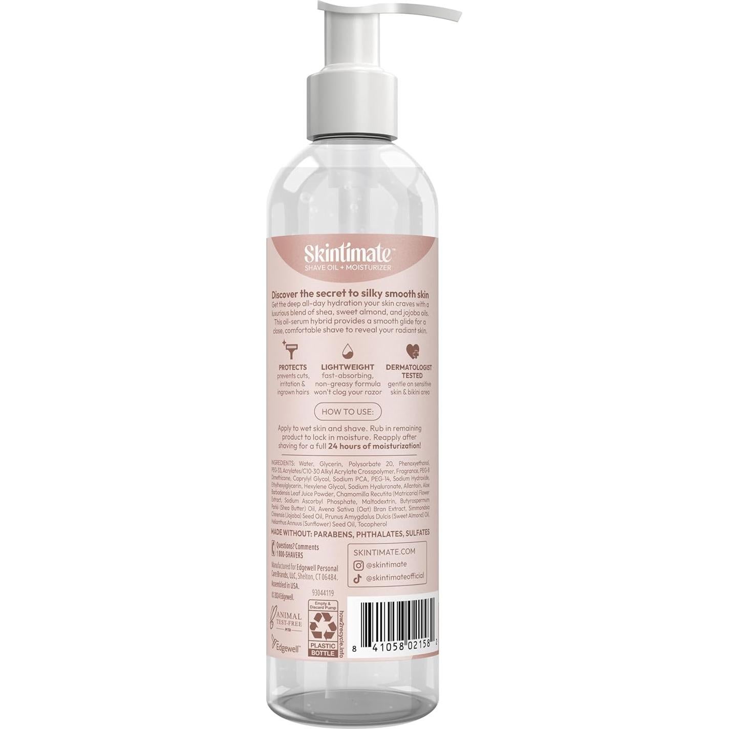 Aceite de Afeitar y Hidratante Skintimate 2-en-1 Coco 207g