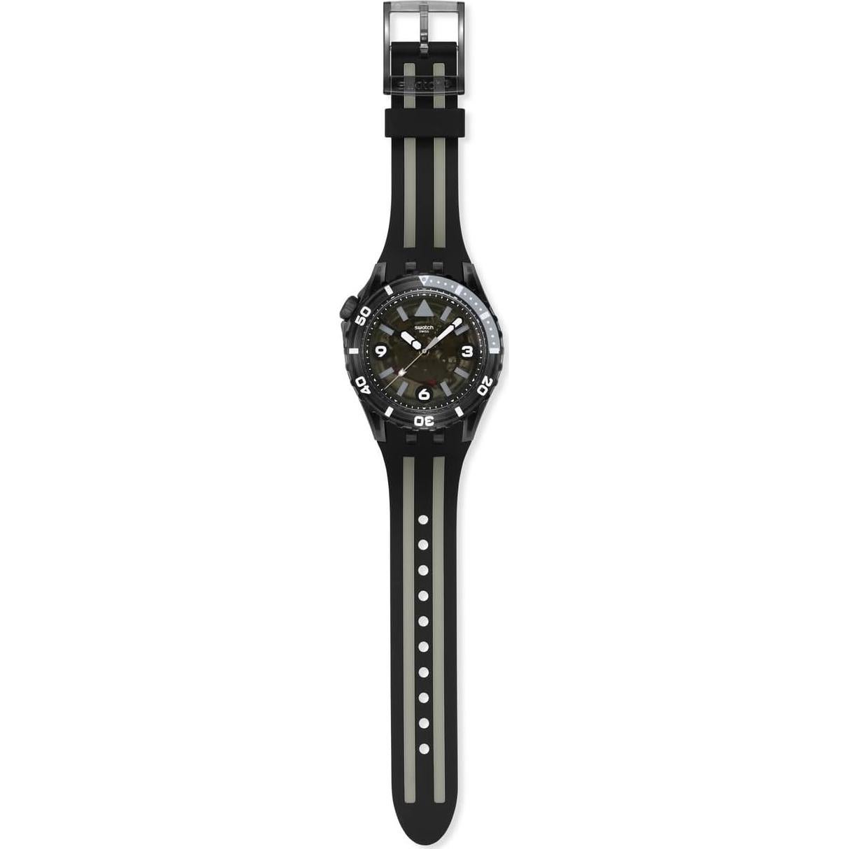 Reloj Casual Unisex Swatch Scubaqua Cuarzo 44mm Negro