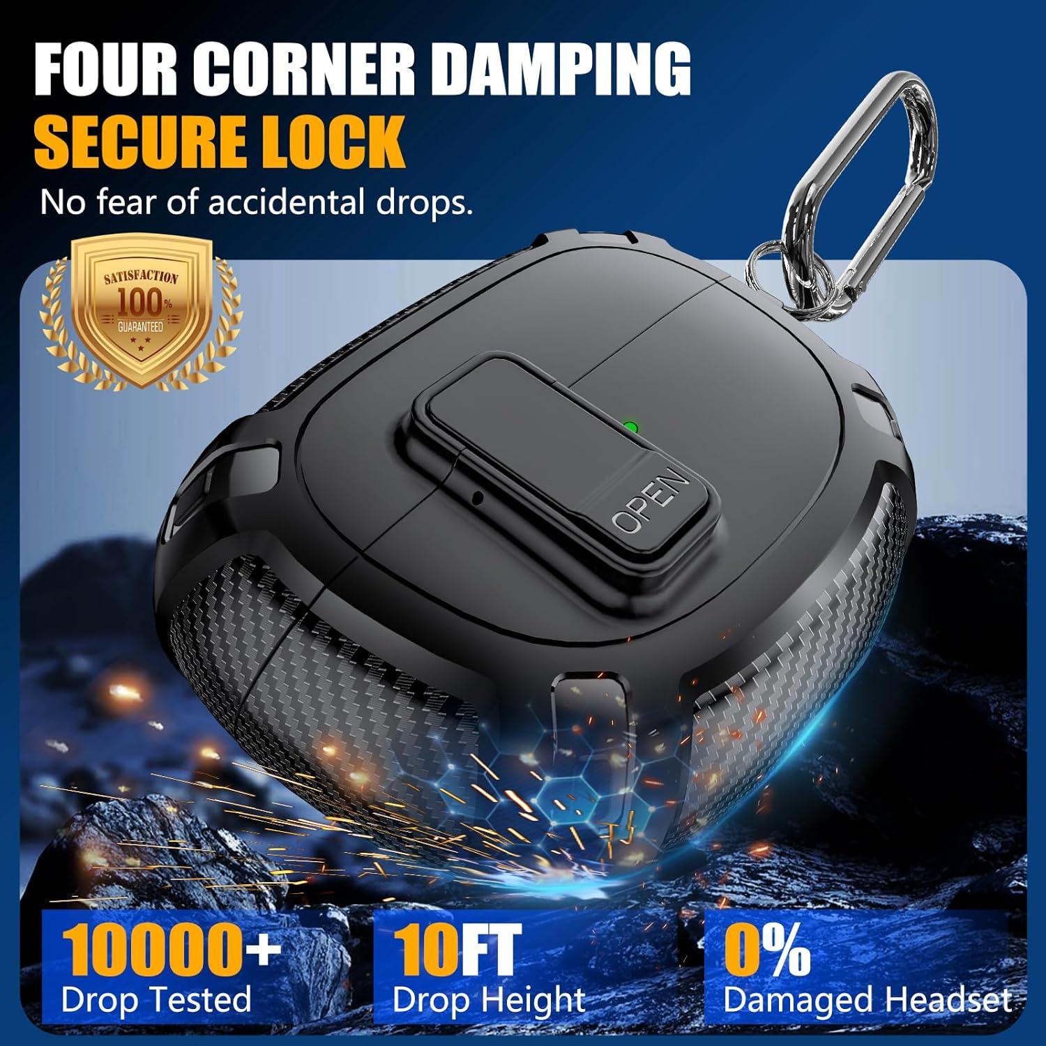 Funda Dura Militar para Auriculares Bose Ultra Open 2024 - Negro