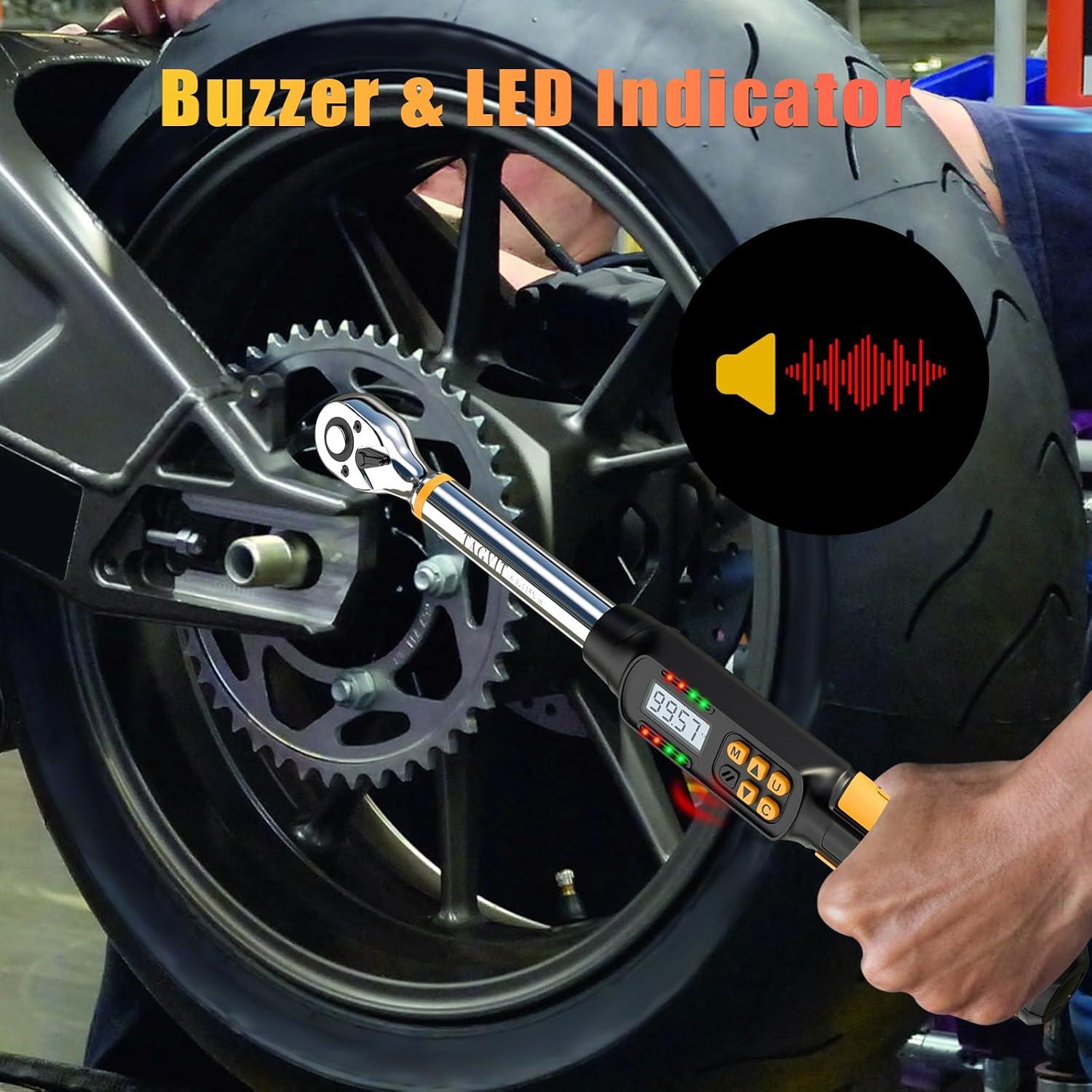 Llave de Torque Digital TAGVIT 1/2 Pulgada 6.8-135Nm