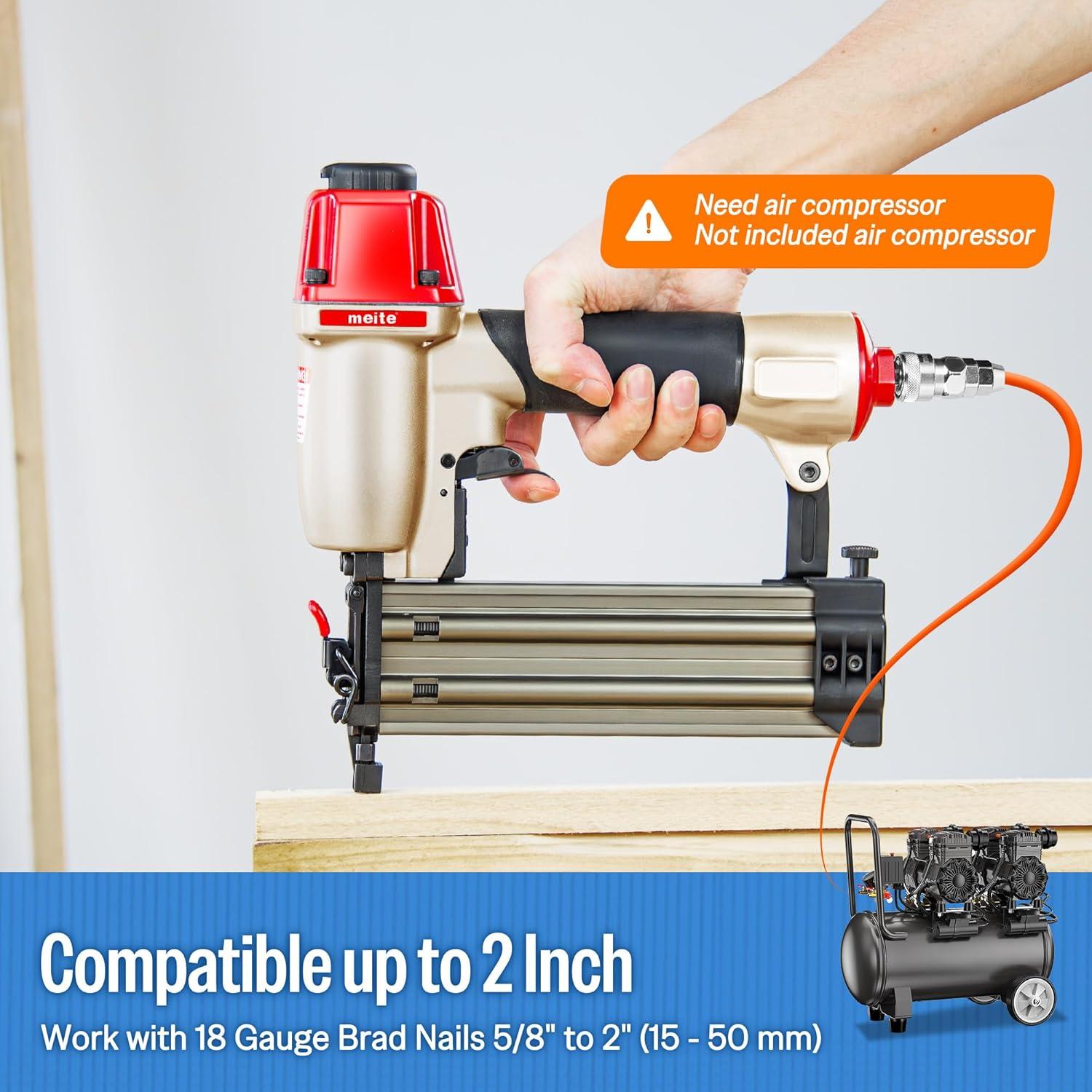 Clavadora Neumática Meite F50C 18 Calibres 5/8" a 2"
