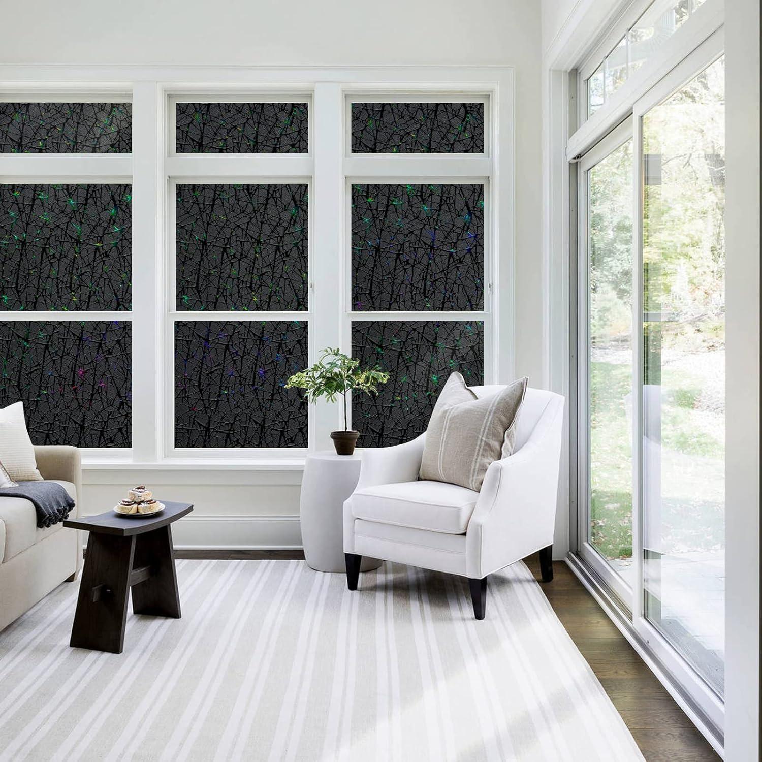 Película para Ventanas QHYsunshine 44.5x200cm Negra Sin Pegamento