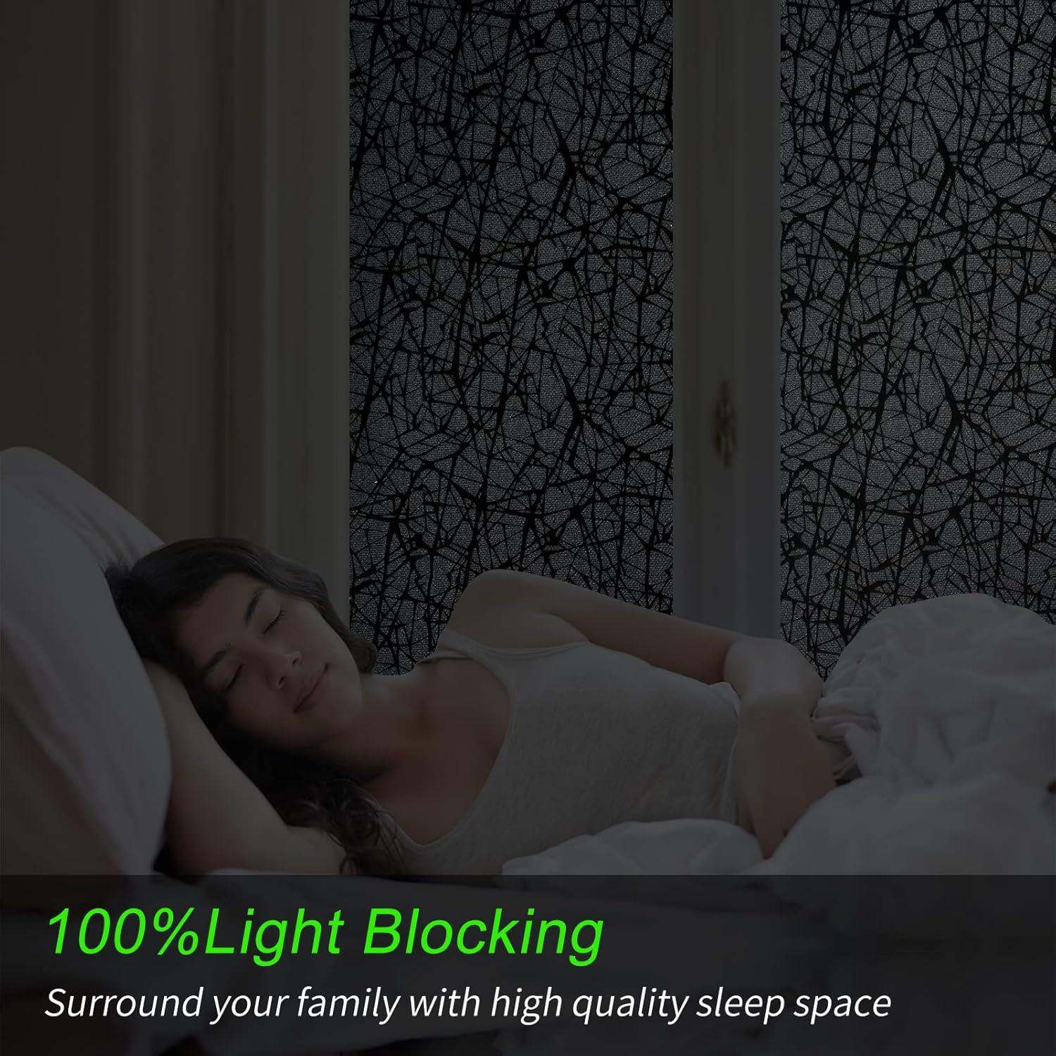 Película para Ventanas QHYsunshine 44.5x200cm Negra Sin Pegamento