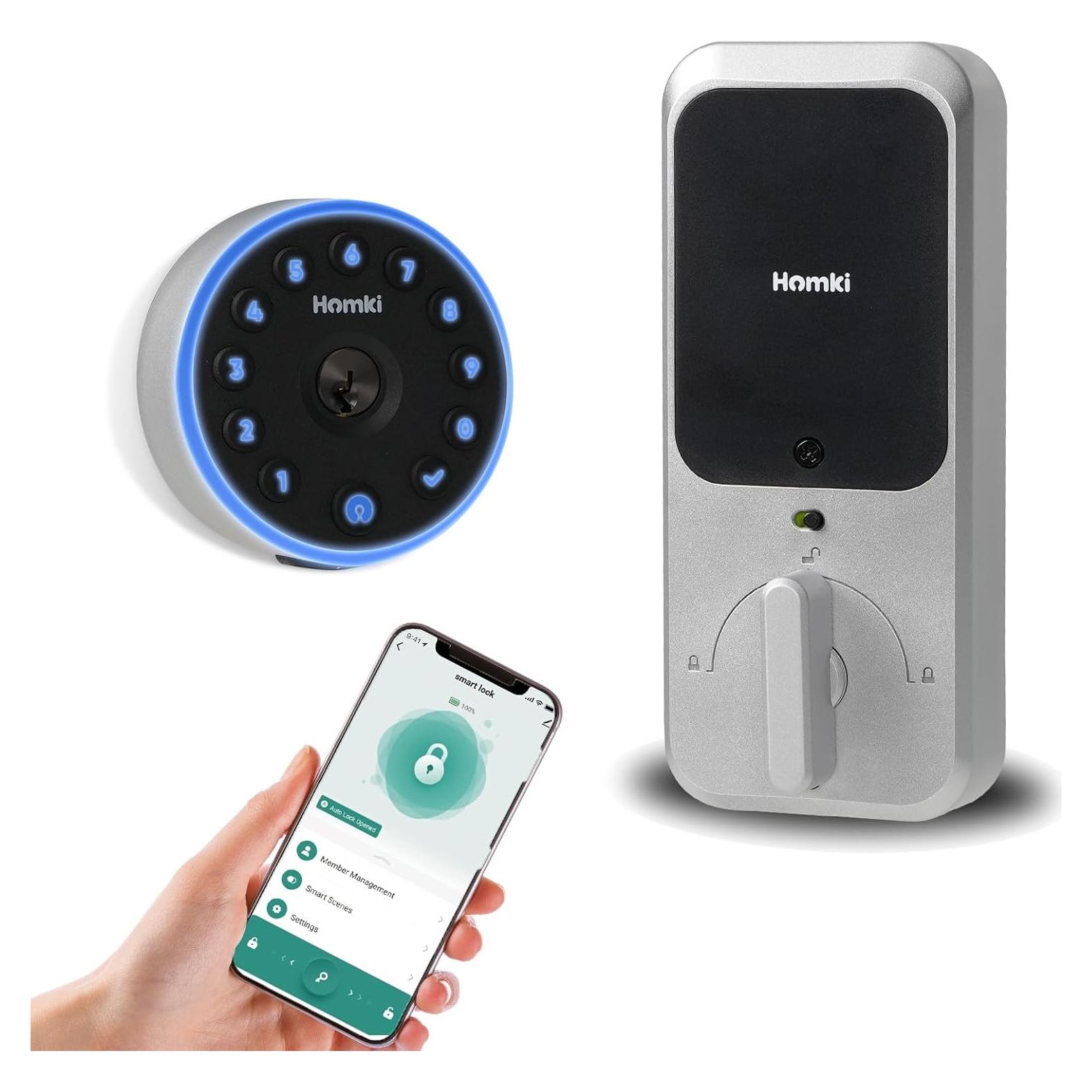 Cerradura Inteligente Winforhour Homki-01 Teclado Plata