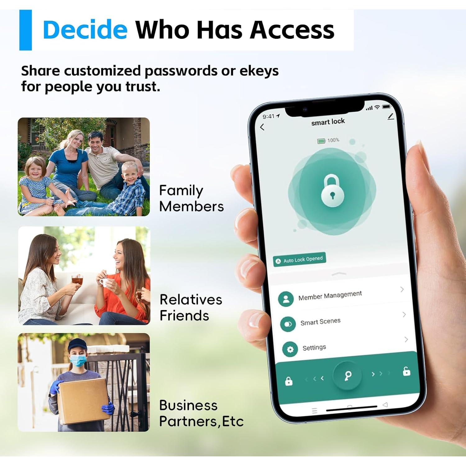 Cerradura Inteligente Winforhour Homki-01 Teclado Plata