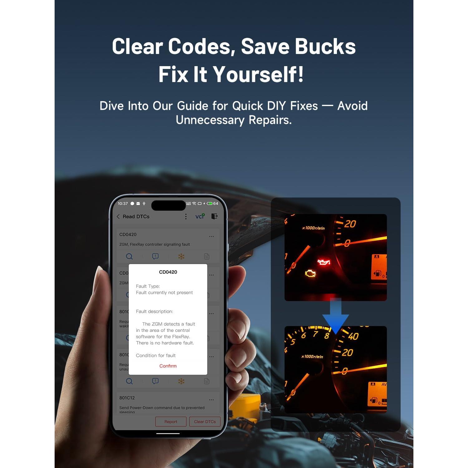 Escáner OBD2 Bluetooth TOPDON TopScan Lite - Diagnóstico Completo