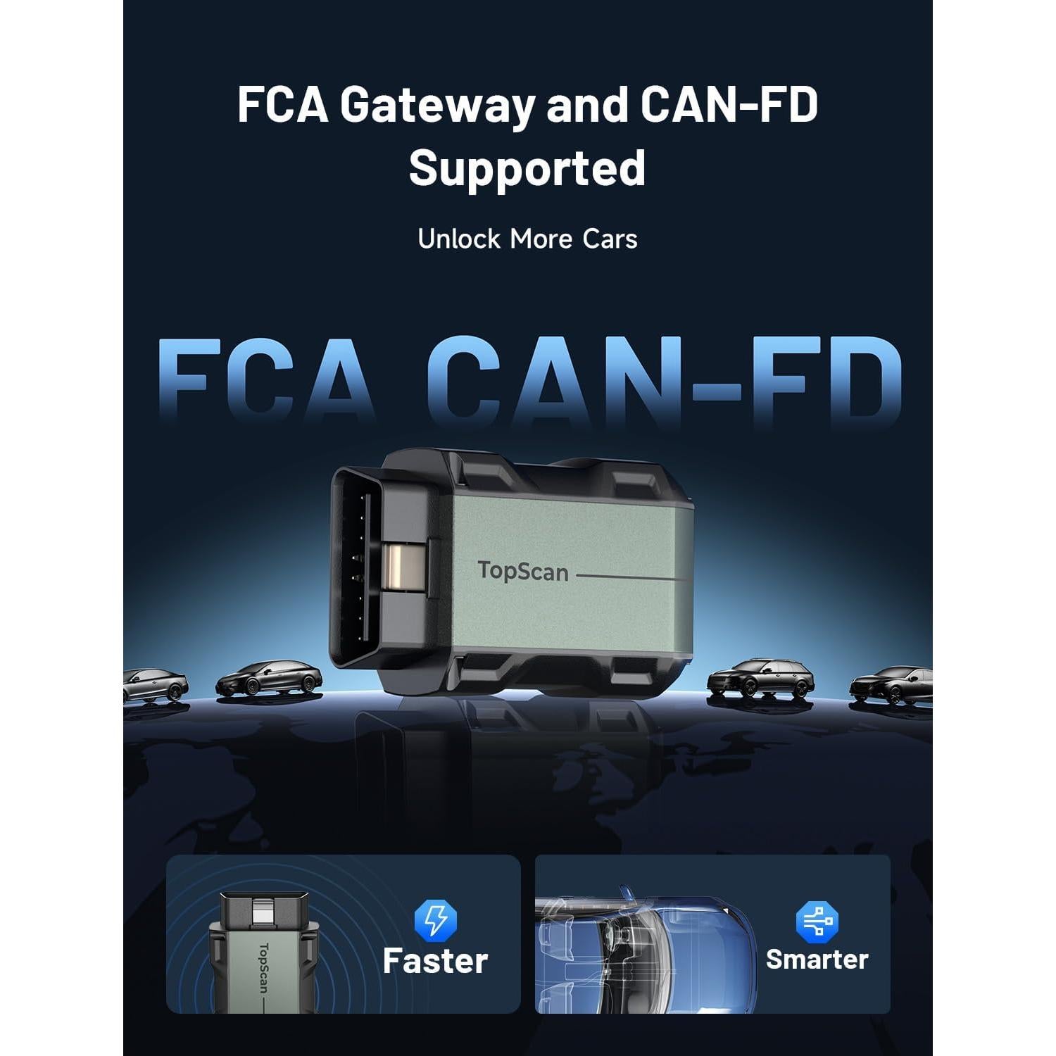 Escáner OBD2 Bluetooth TOPDON TopScan Lite - Diagnóstico Completo