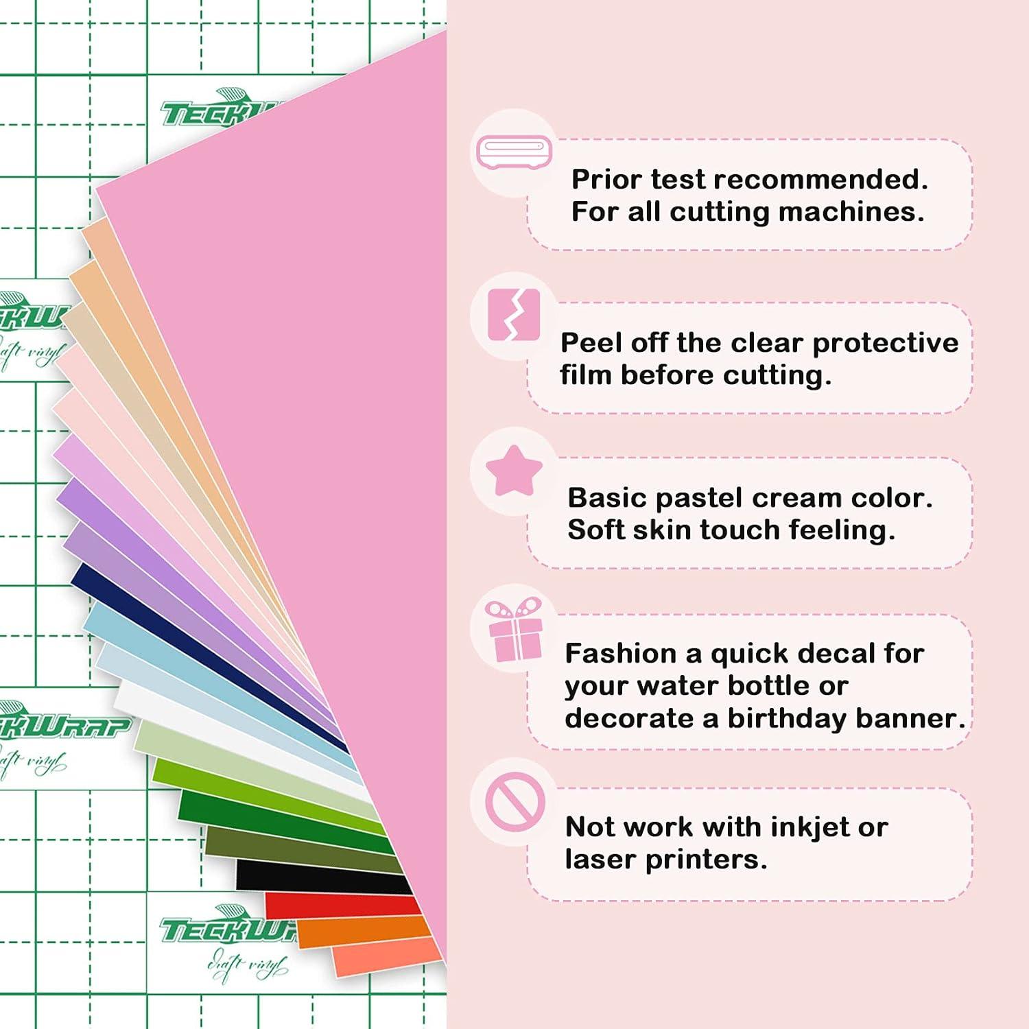 Vinilo Permanente Mate TECKWRAP 30.48x30.48 cm 21 Colores