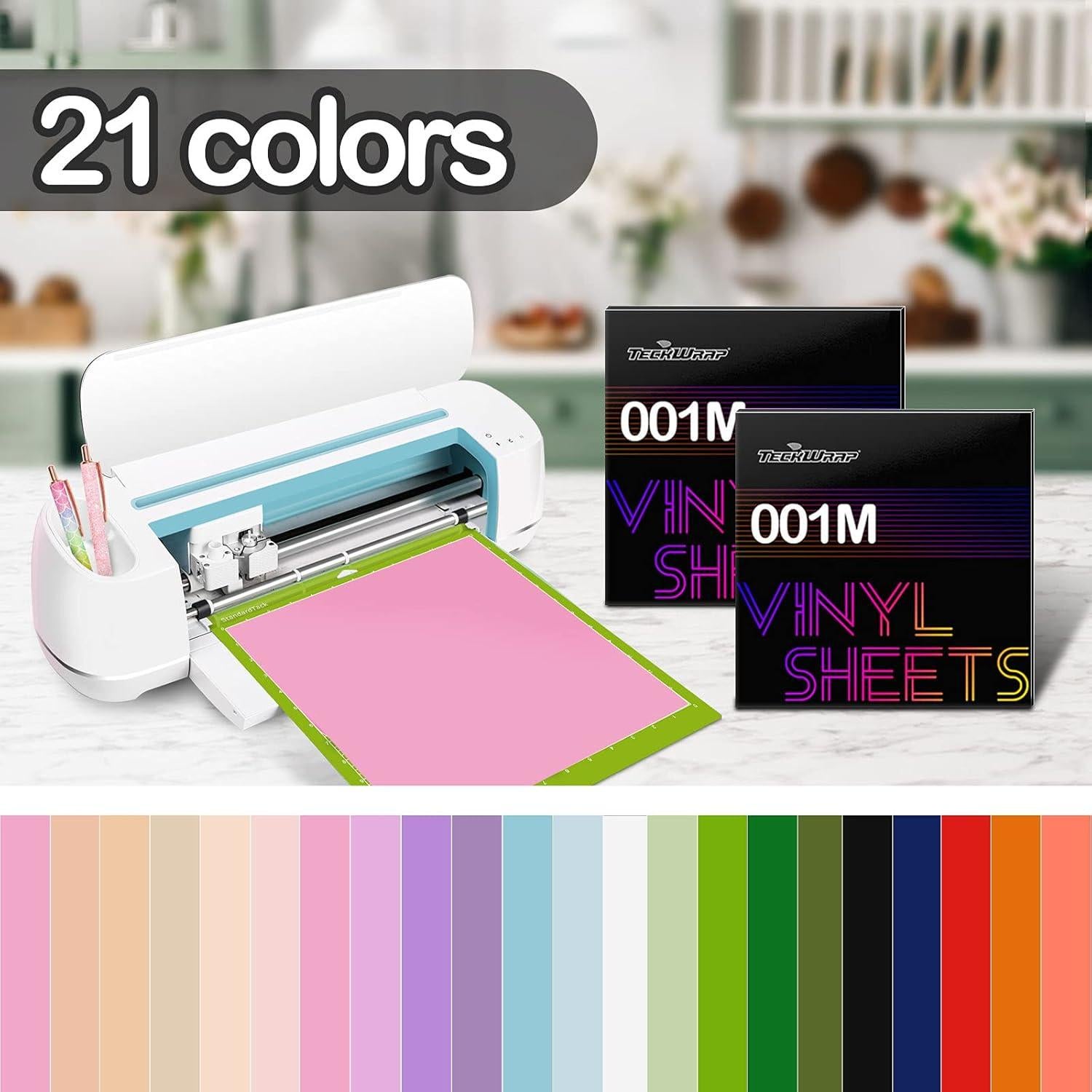 Vinilo Permanente Mate TECKWRAP 30.48x30.48 cm 21 Colores