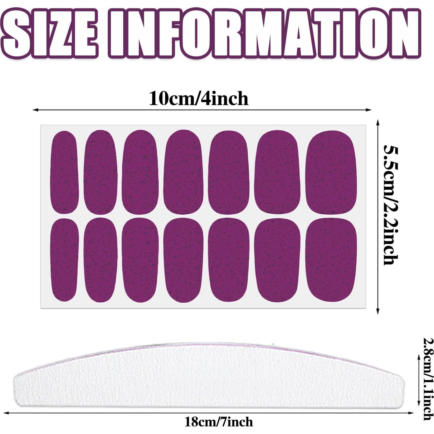 Wokoto 20 Hojas de Pegatinas de Esmalte de Uñas Brillantes