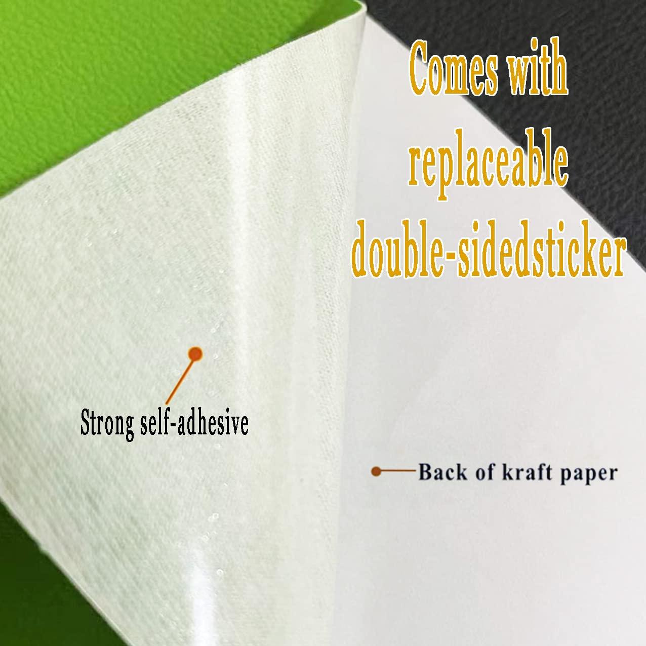 Parche de cuero autoadhesivo Lishang 15x25 cm - 2 piezas Negro