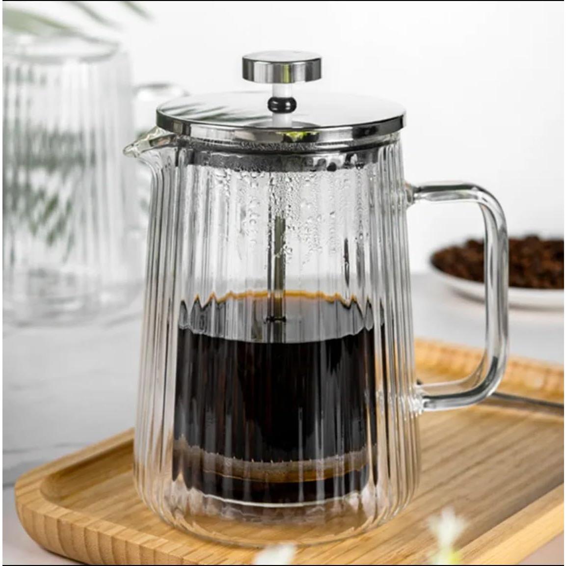 Cafetera Prensa Francesa Artezza Home 650ml Vidrio Borosilicato